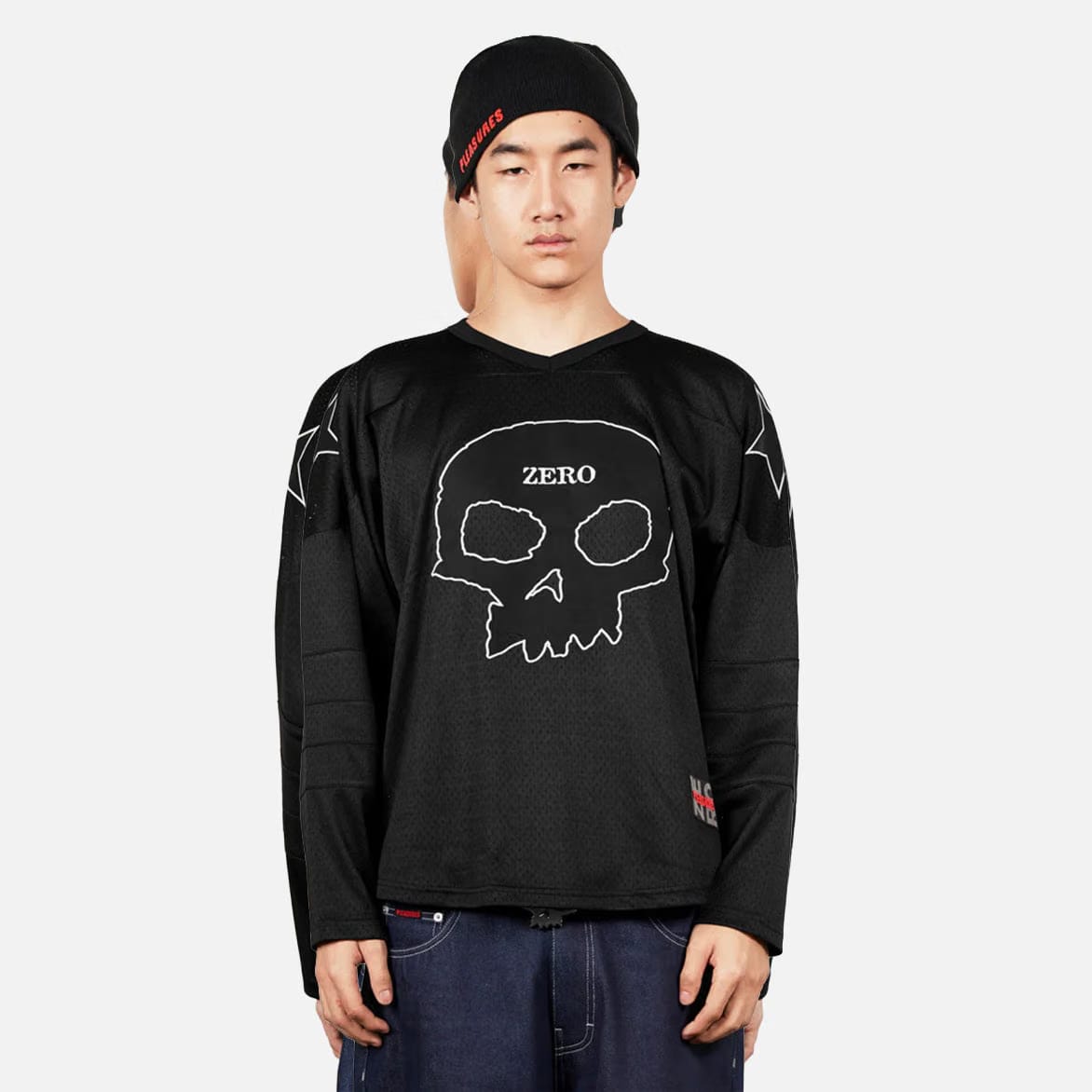 Pleasures JAMIE HOCKEY JERSEY - BLACK