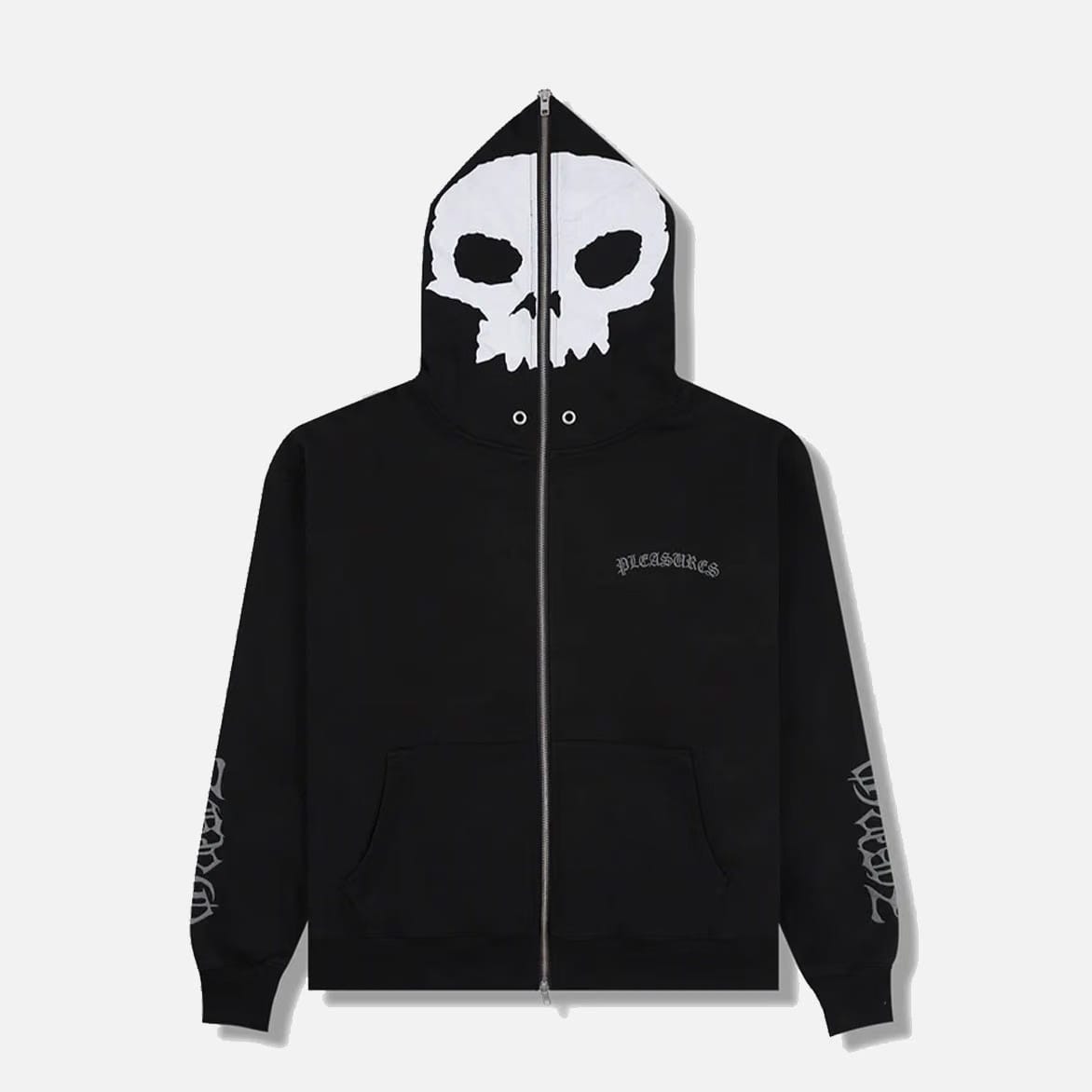 Pleasures BALACLAVA ZIP HOODIE - BLACK