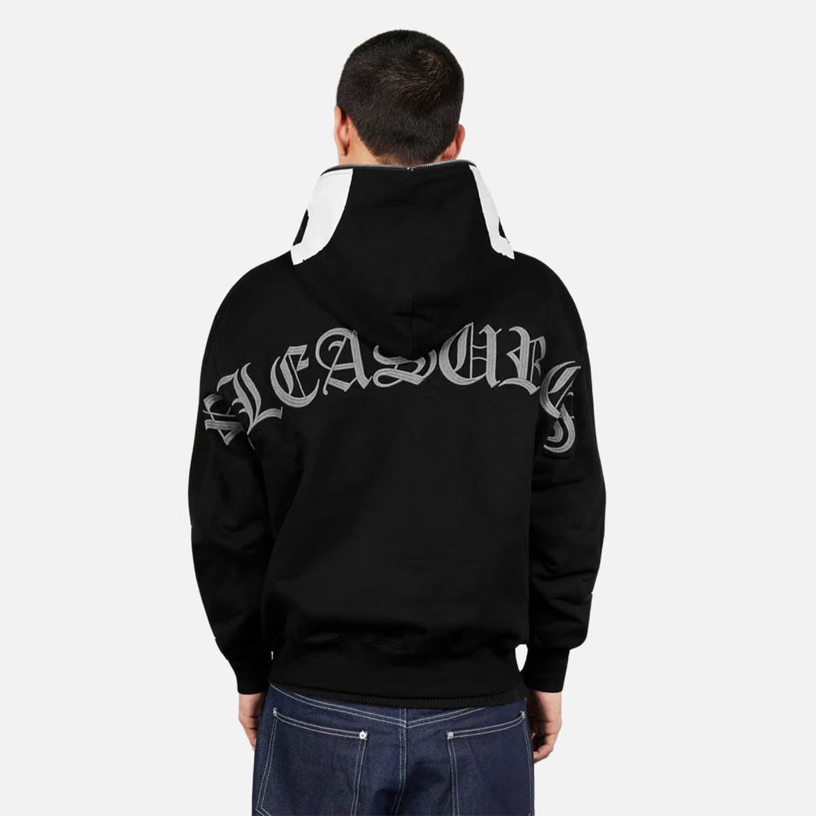 Pleasures BALACLAVA ZIP HOODIE - BLACK