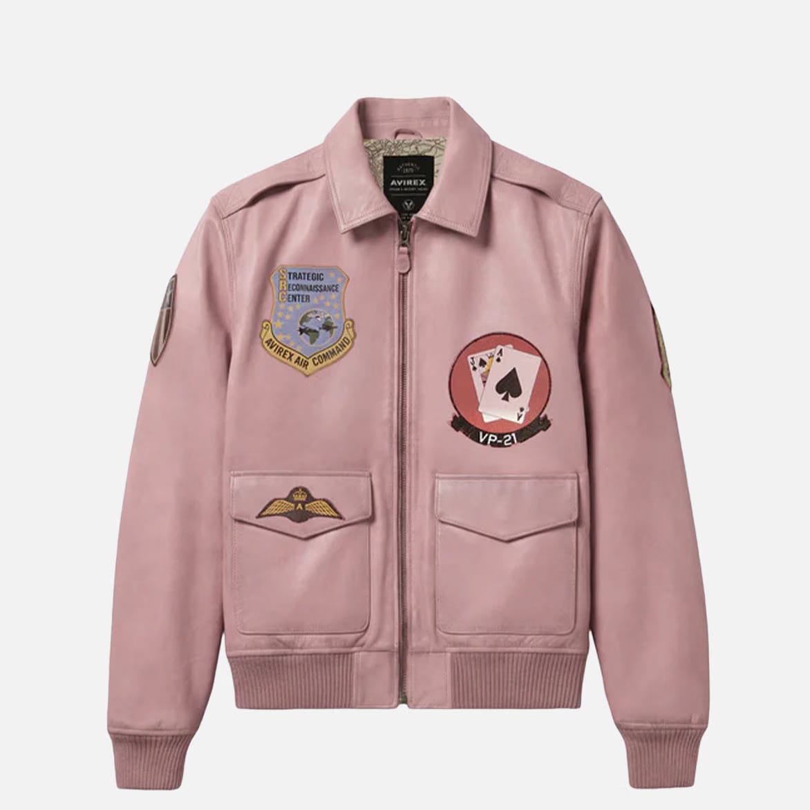 Avirex VINTAGE FLIGHT A2 JACKET - AURORA PINK