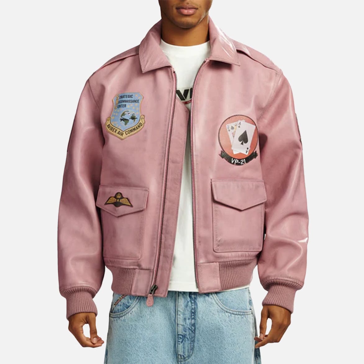 Avirex VINTAGE FLIGHT A2 JACKET - AURORA PINK