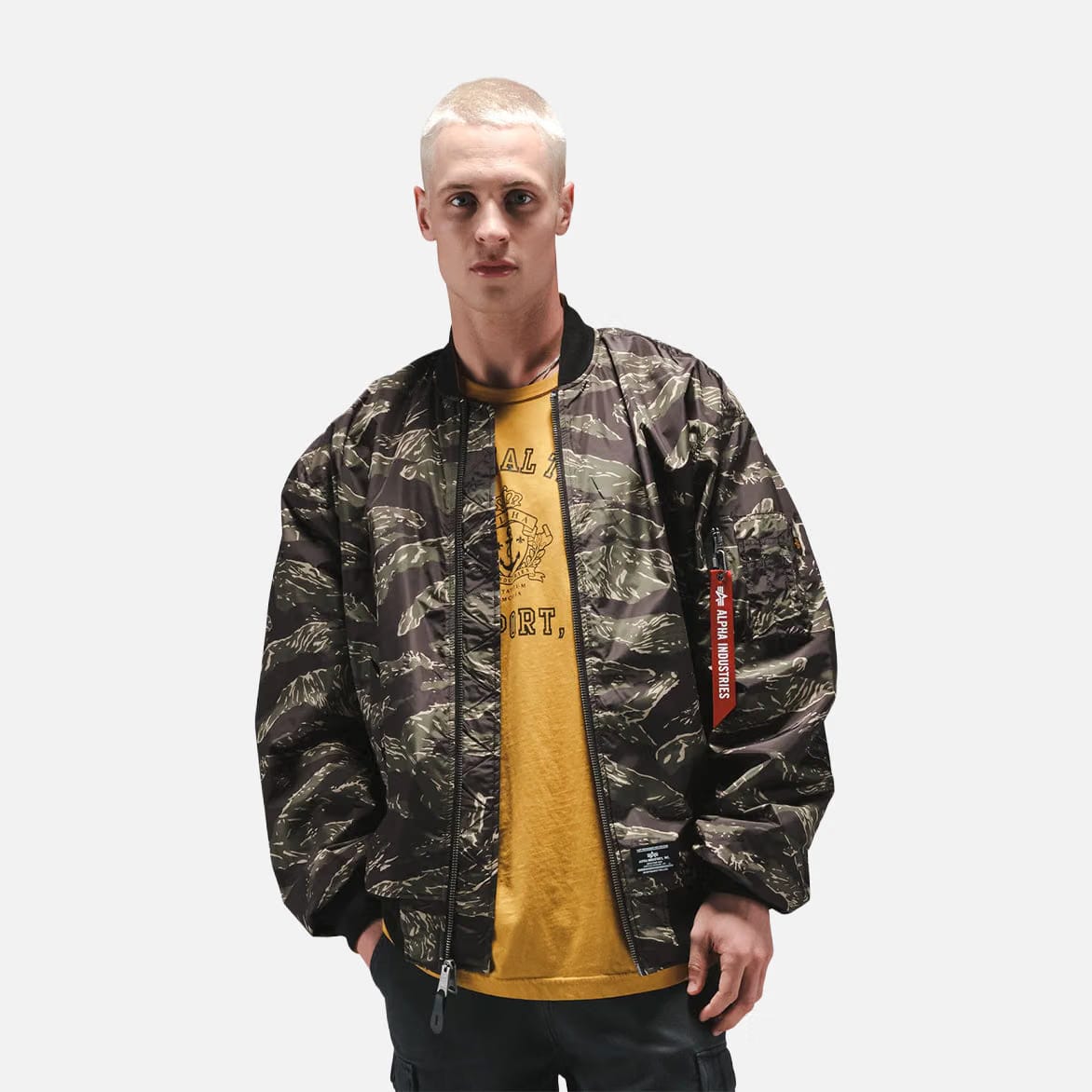 Alpha Industries L-2B OVERSIZED FLIGHT JACKET - TIGER CAMO