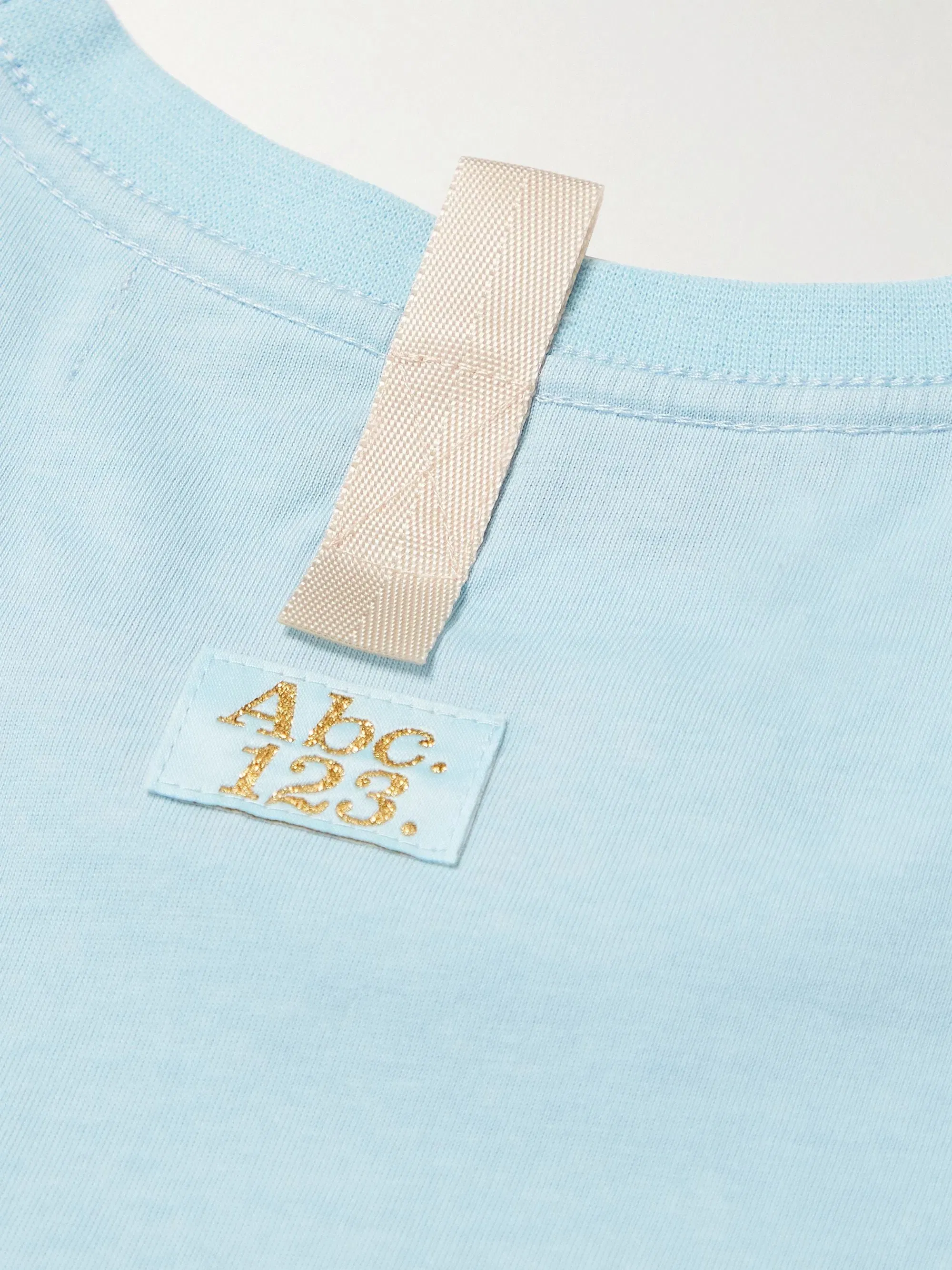 Advisory Board Crystals ABC. 123. SHORT SLEEVE POCKET TEE - ANGELITE BLUE