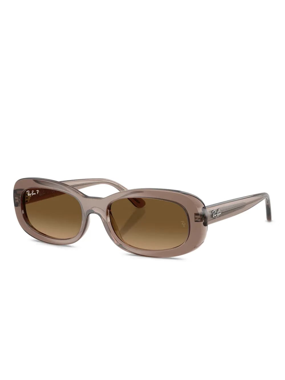 branded oval-frame sunglasses