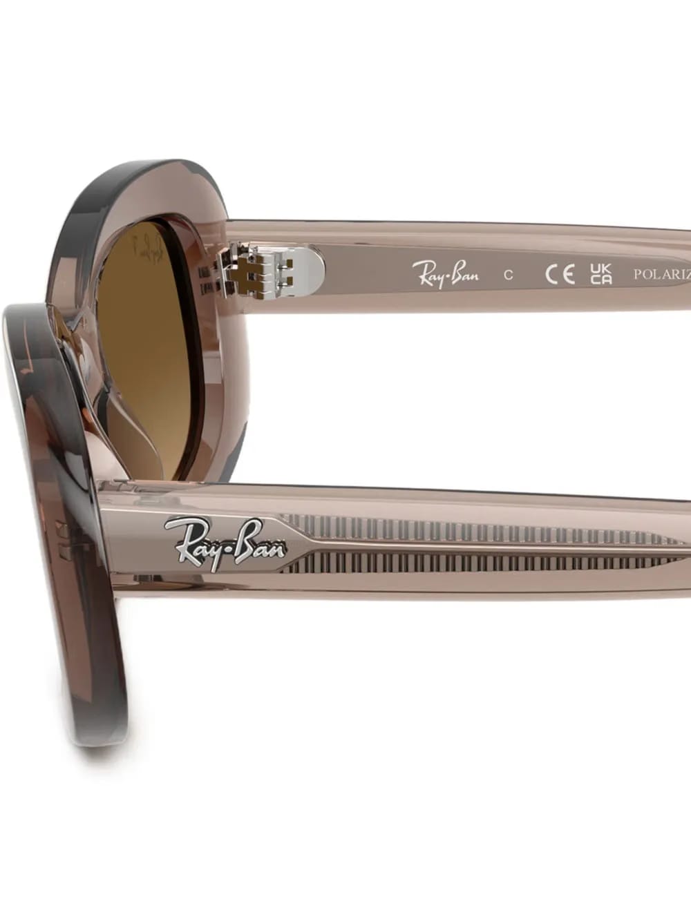 branded oval-frame sunglasses