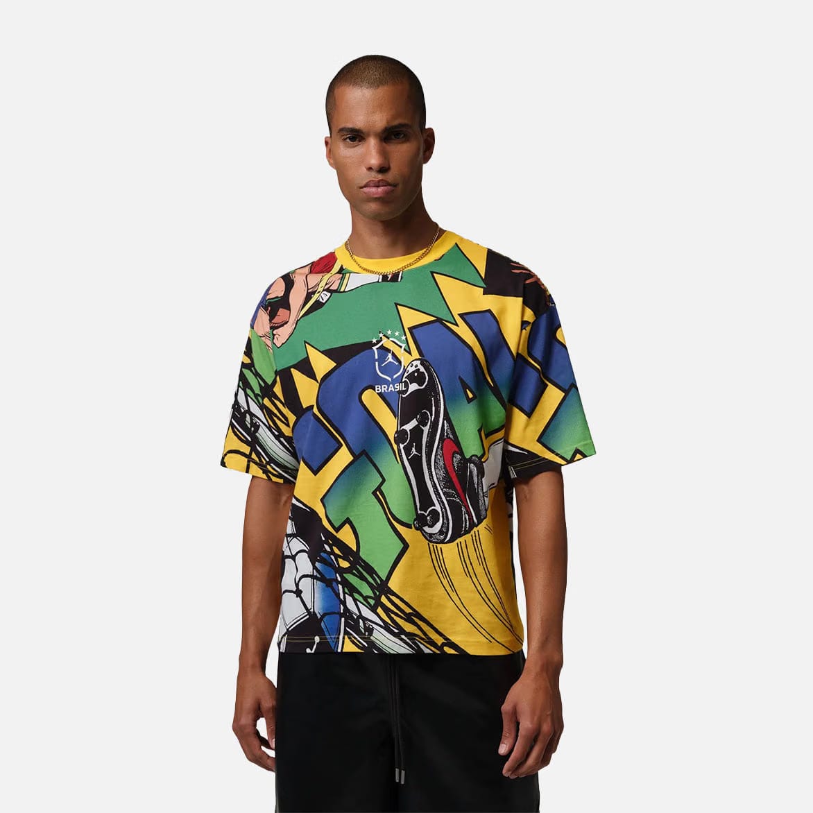 Air Jordan JORDAN ESSENTIALS BRASIL BOXY TEE - VARSITY MAIZE