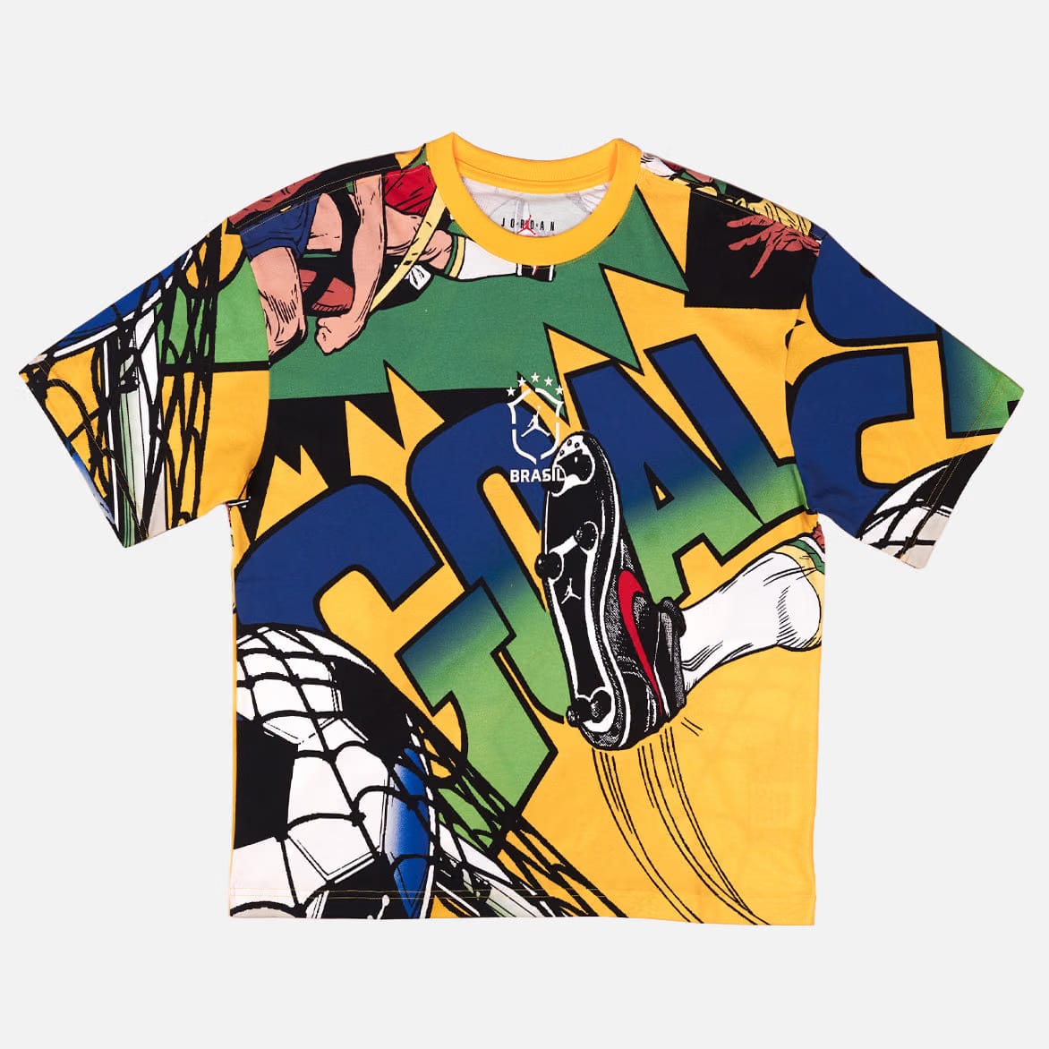 Air Jordan JORDAN ESSENTIALS BRASIL BOXY TEE - VARSITY MAIZE