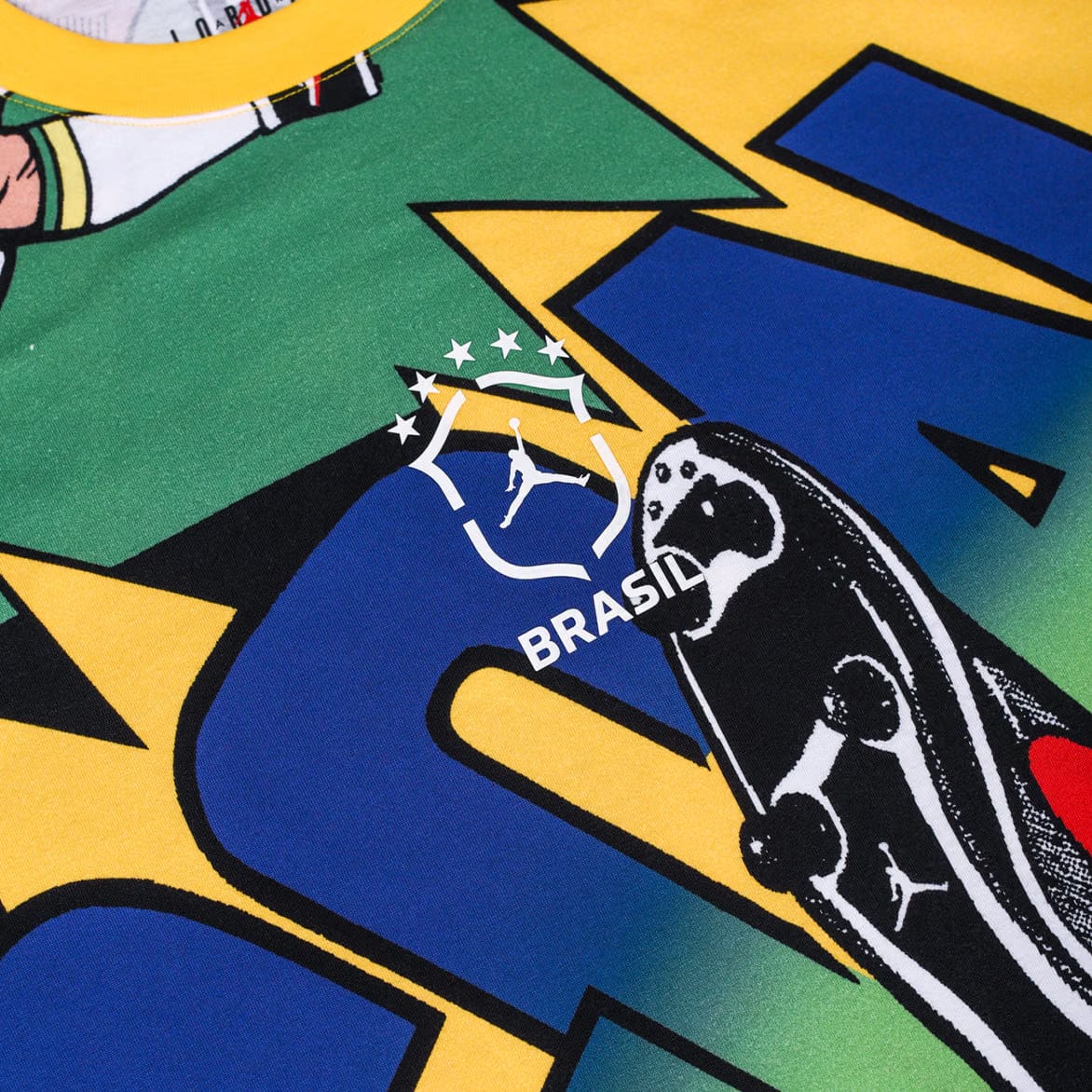 Air Jordan JORDAN ESSENTIALS BRASIL BOXY TEE - VARSITY MAIZE
