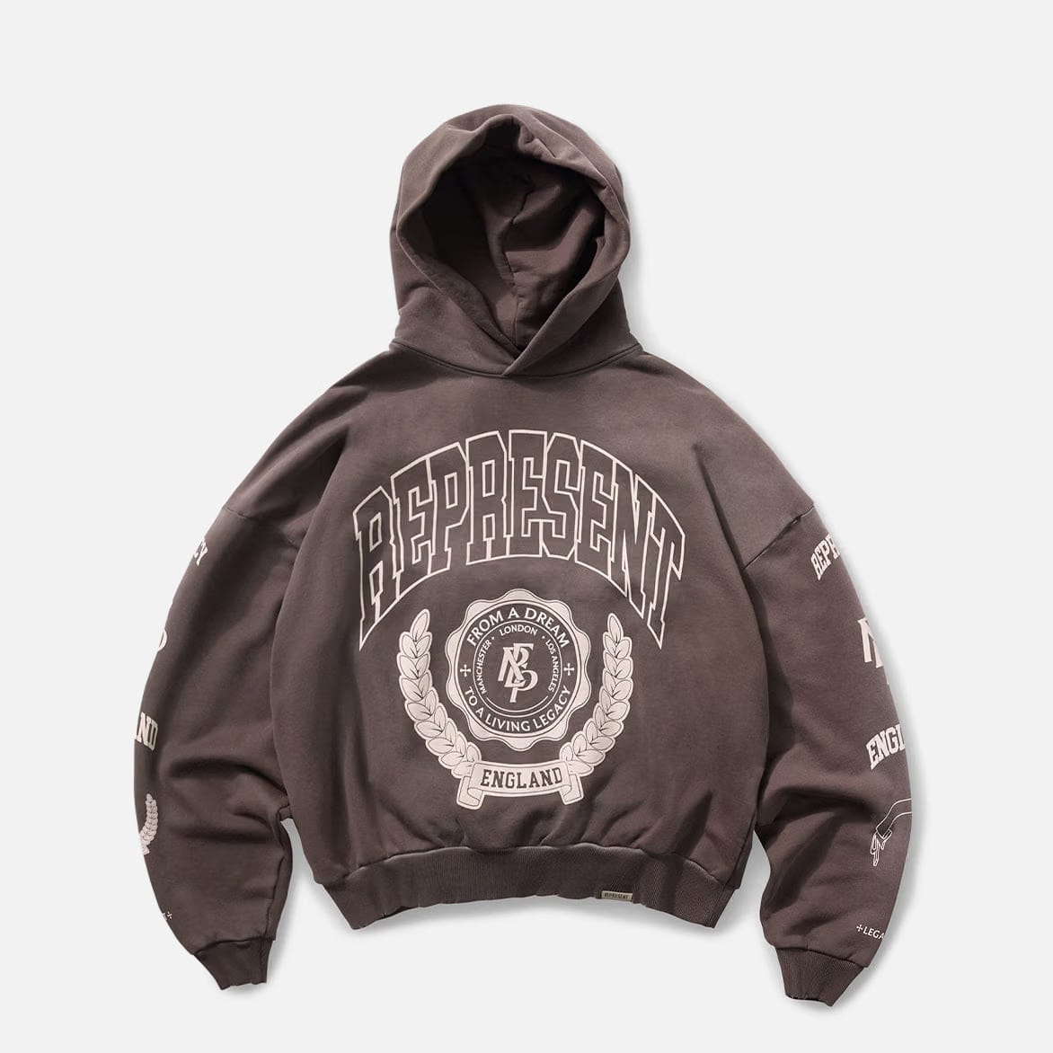 Represent LEGACY CREST HOODIE - NERO