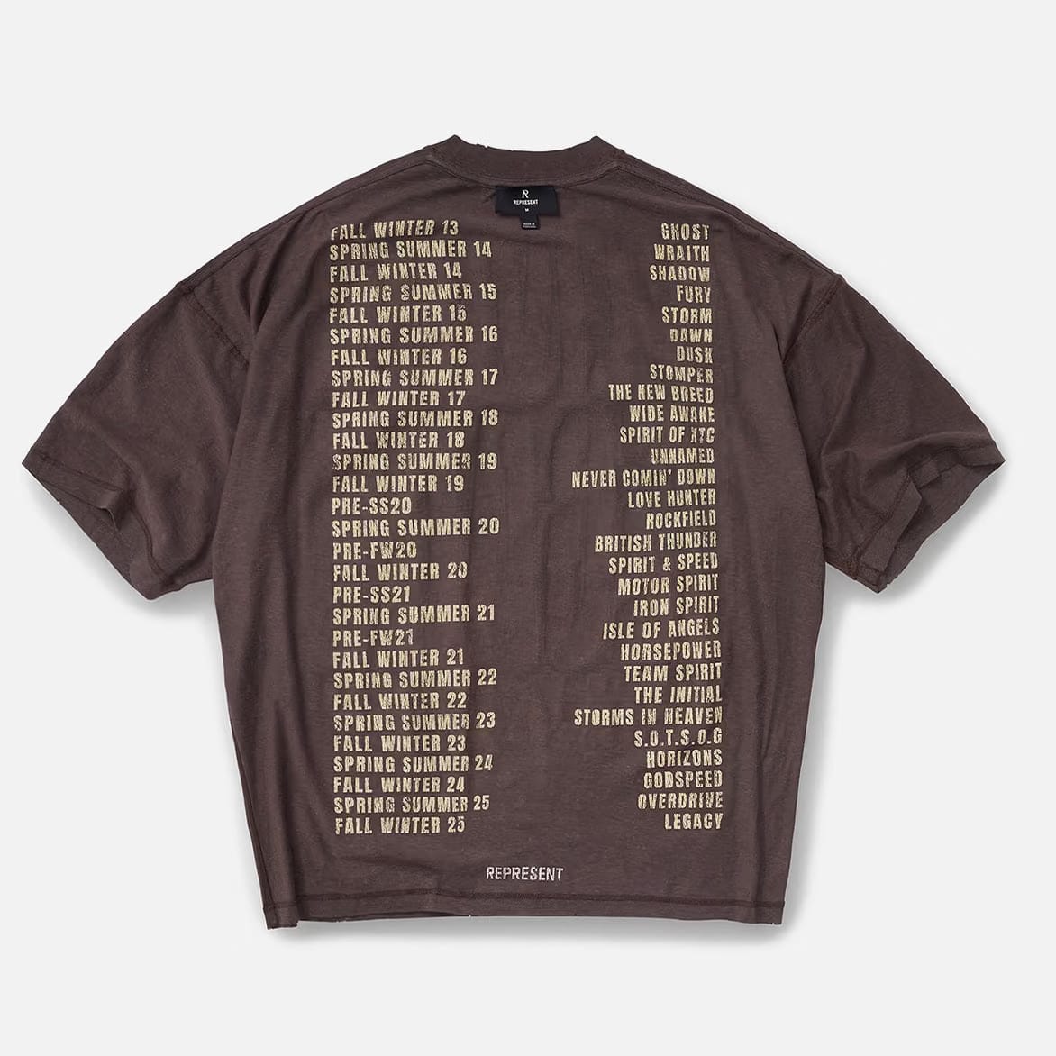 Represent LIVING LEGACY TOUR REVERSIBLE T-SHIRT - NERO