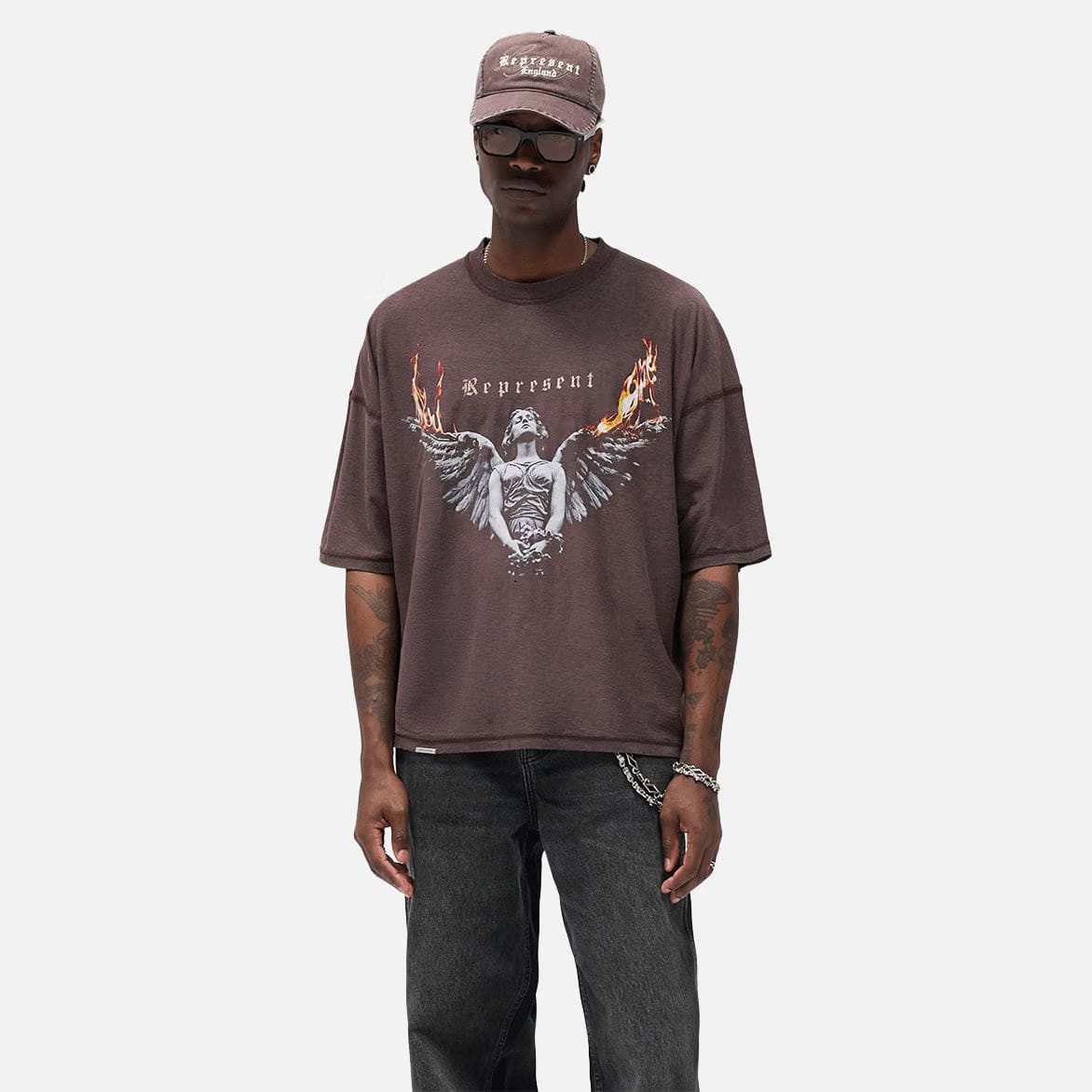 Represent LIVING LEGACY TOUR REVERSIBLE T-SHIRT - NERO