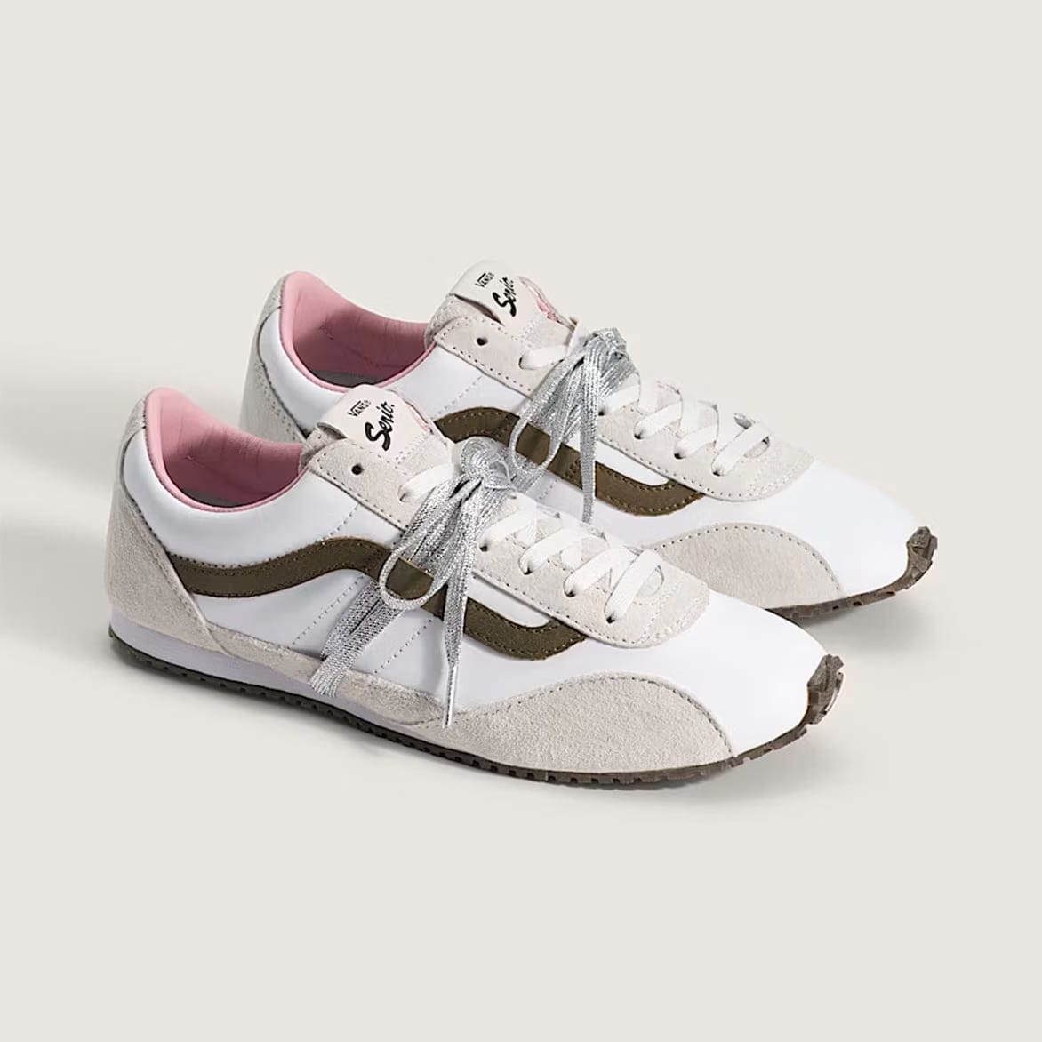 Vans LX SUPER LOWPRO TRAINER - PIG SUEDE WHITE