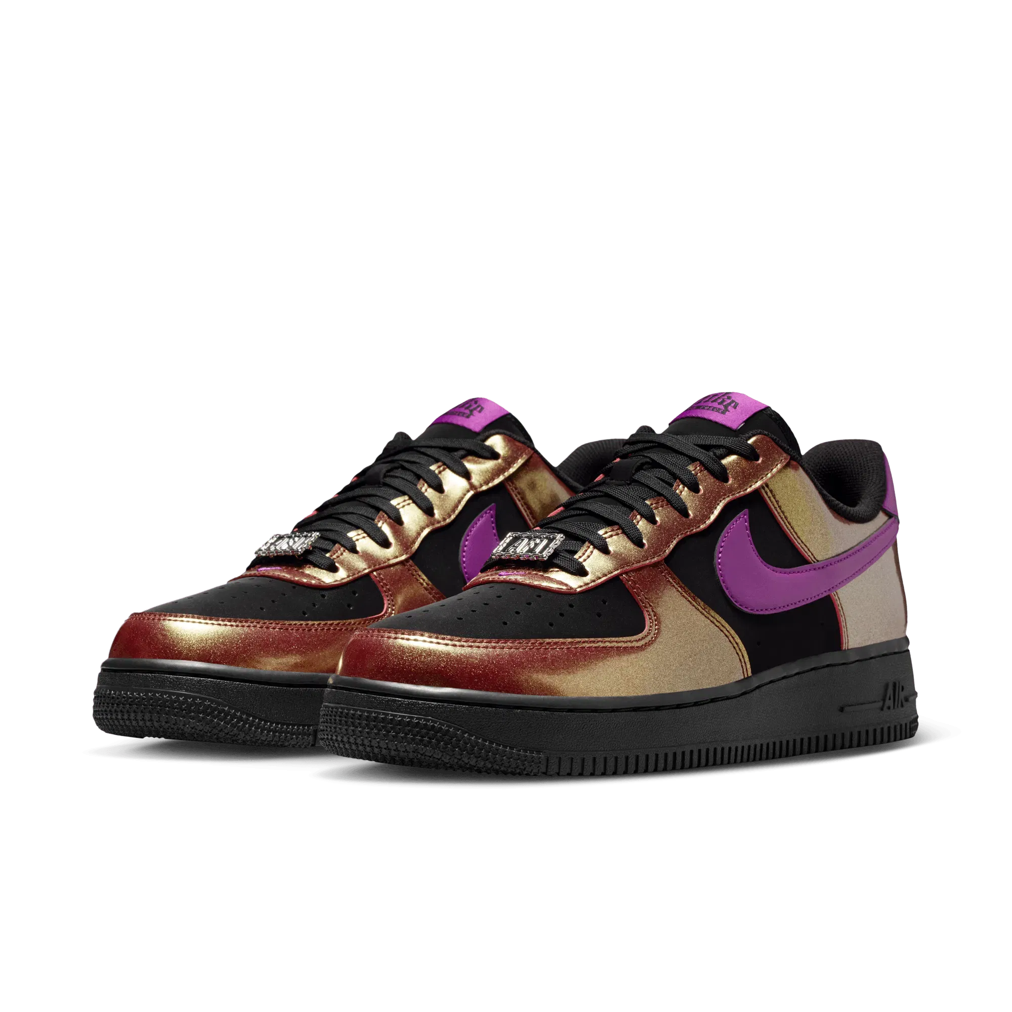 Nike AIR FORCE 1 `07 LV8 "GLAM ROCK" - GOLD