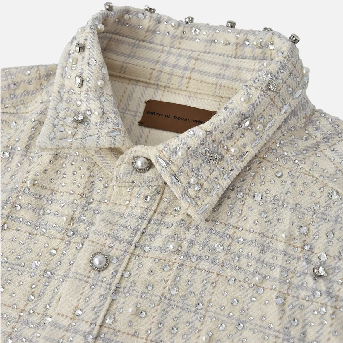 BIRTH OF ROYAL CHILD 20K PEARL DIAMOND SHIRT - BEIGE
