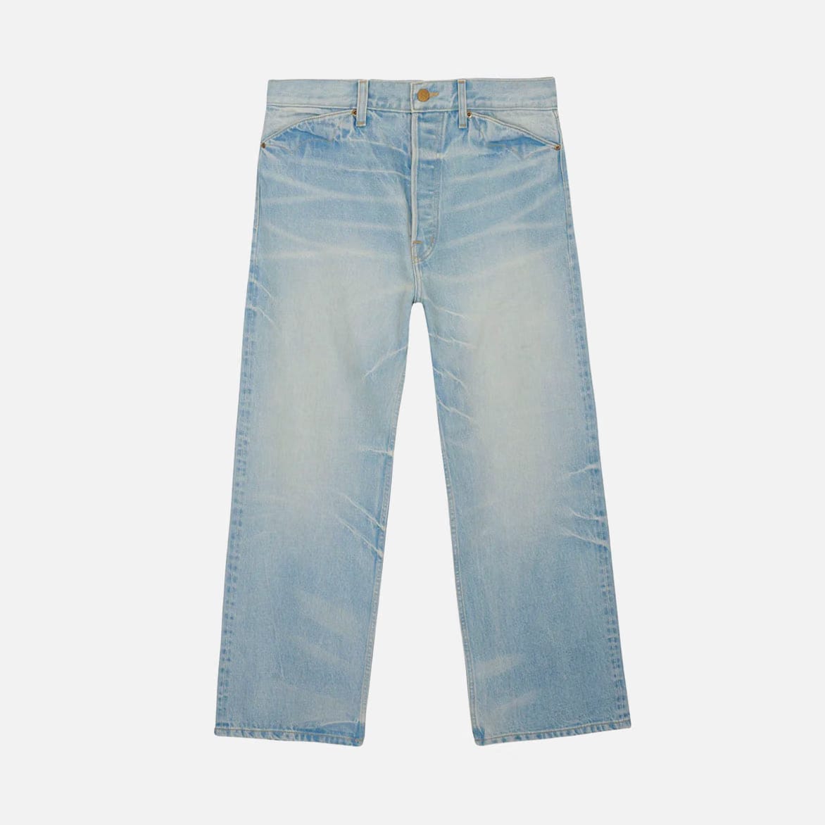 Brain Dead TYPE 00 15OZ SELVEDGE DENIM PANT - LIGHT WASH INDIGO
