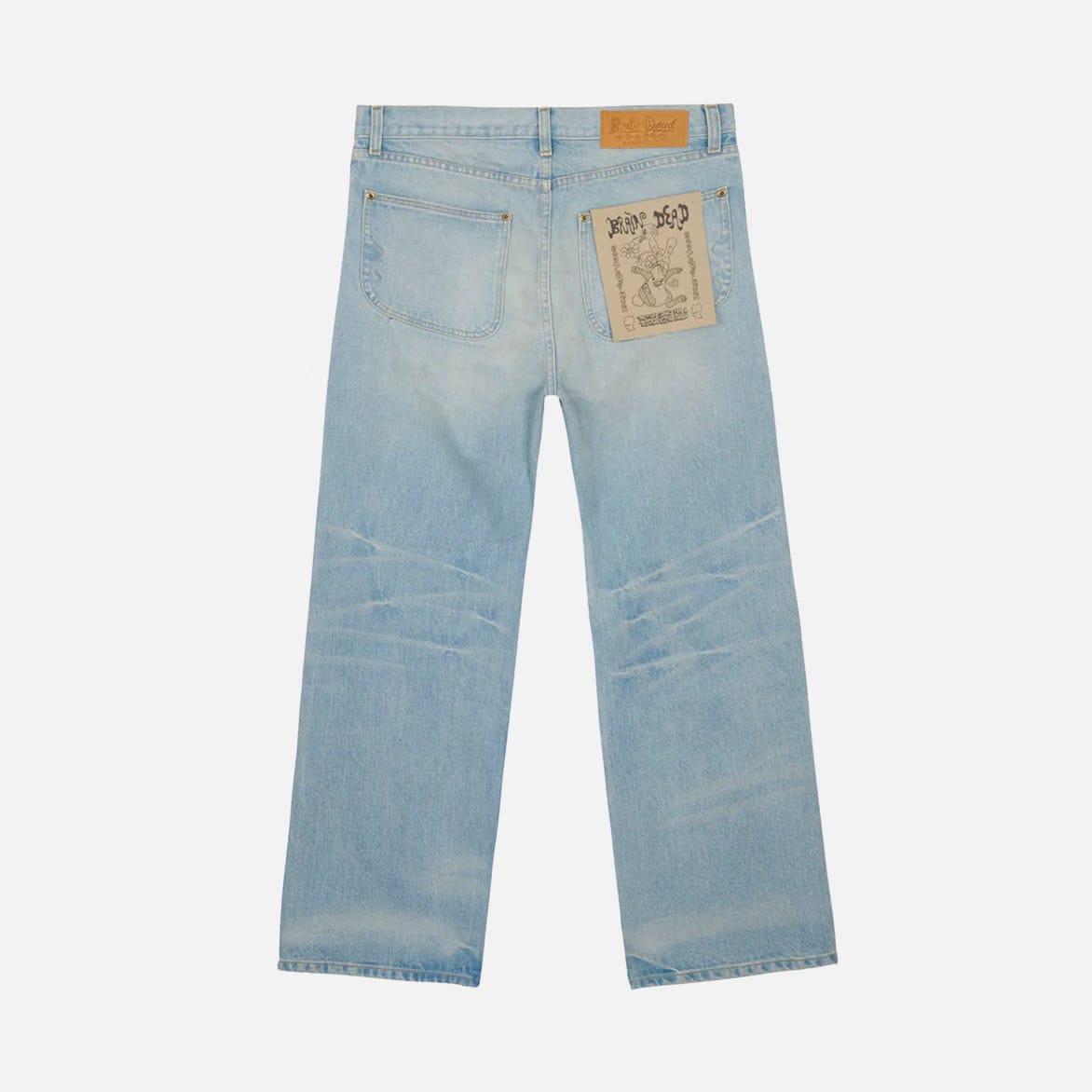 Brain Dead TYPE 00 15OZ SELVEDGE DENIM PANT - LIGHT WASH INDIGO