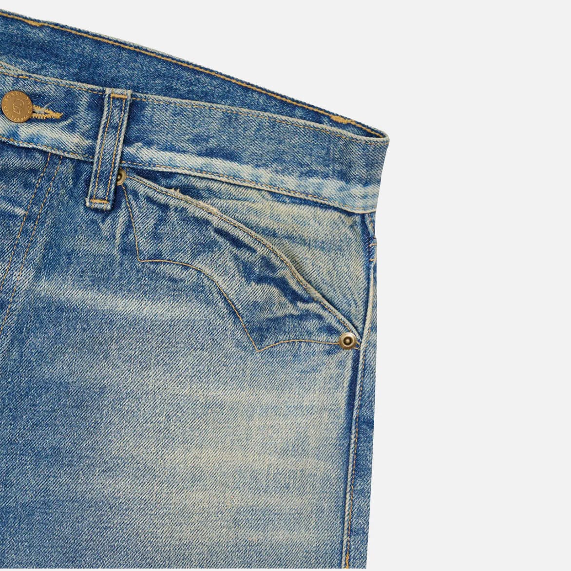 Brain Dead TYPE 00 15OZ SELVEDGE DENIM PANT - WASHED INDIGO