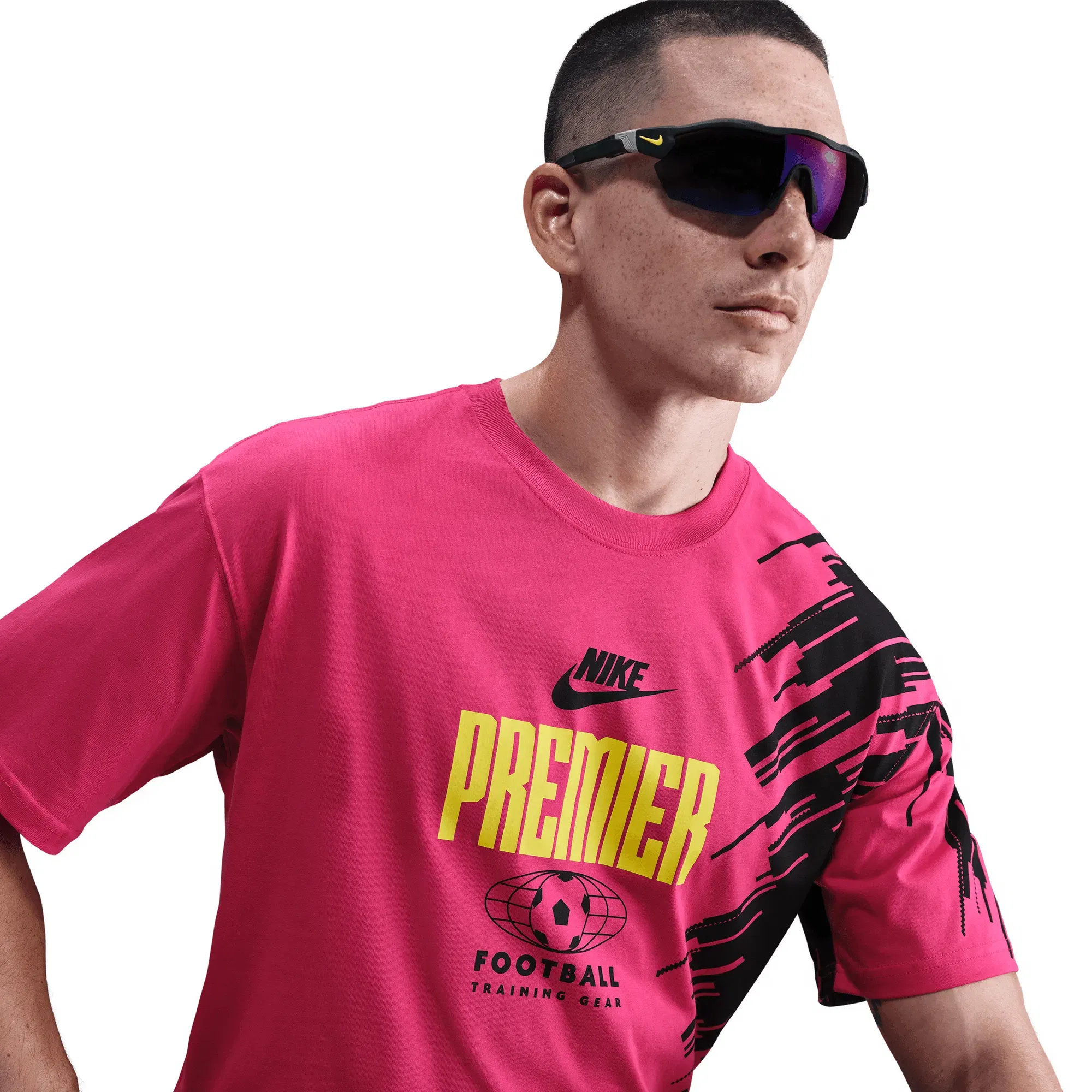 Nike MAX90 SOCCER TEE - RUSH PINK