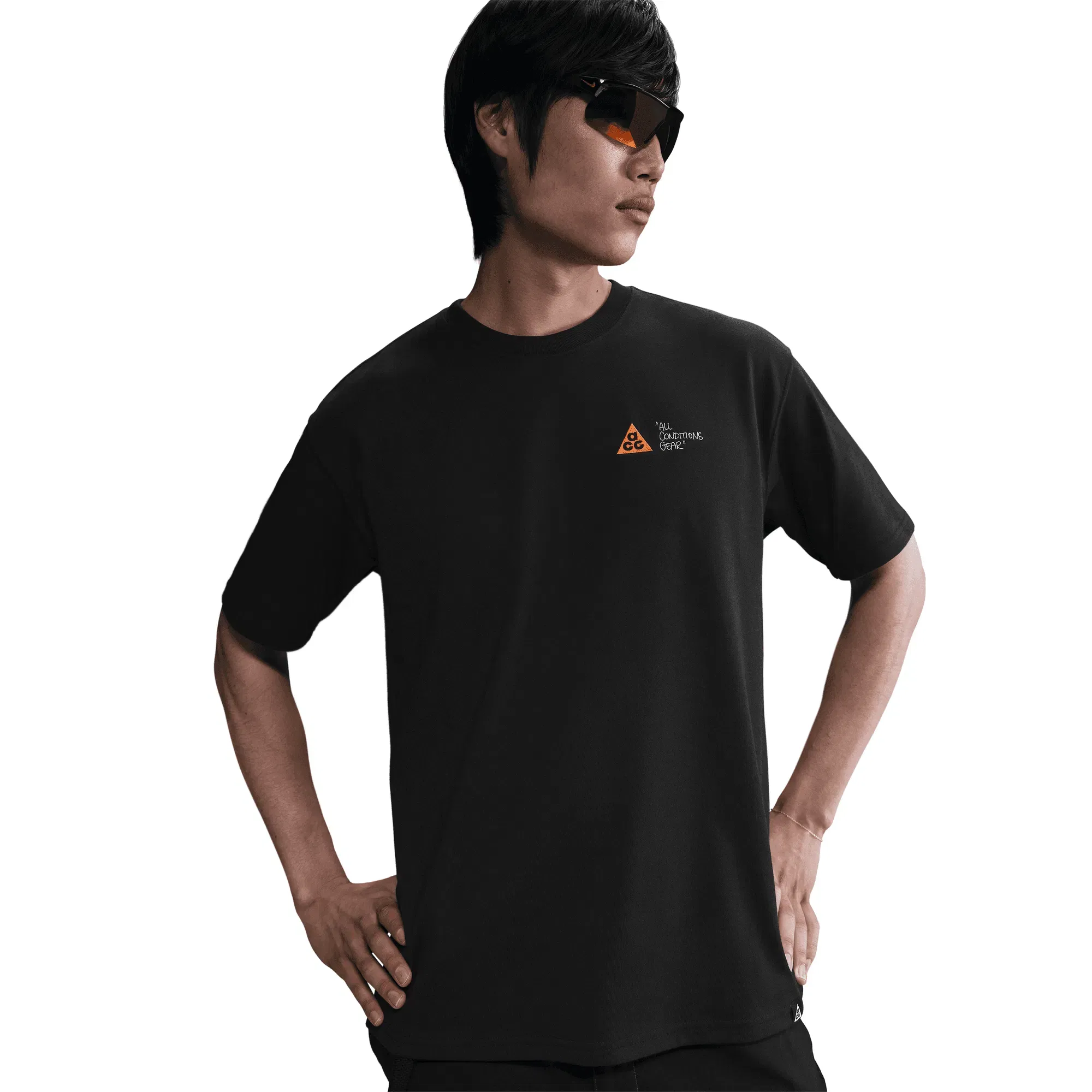 Nike ACG GUIDE DRI-FIT TEE - BLACK