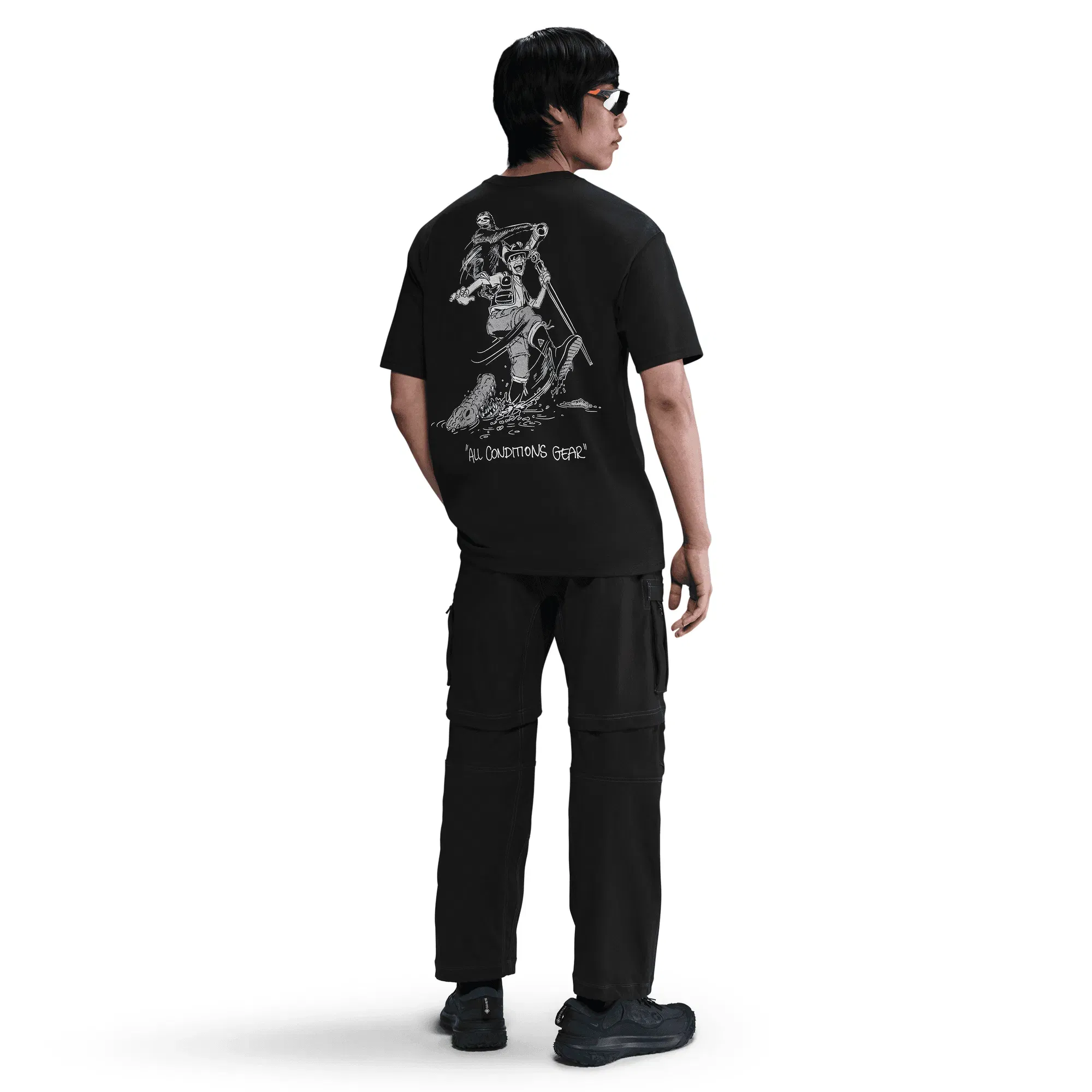 Nike ACG GUIDE DRI-FIT TEE - BLACK