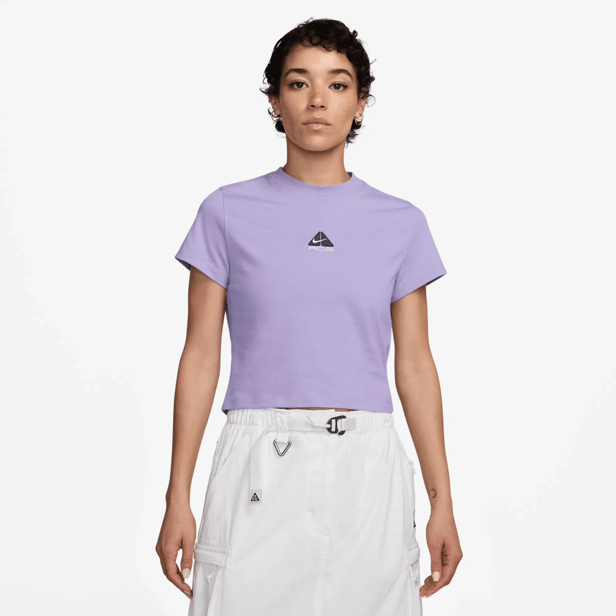 Nike WMNS ACG DRI-FIT CROPPED TEE - HYDRANGEAS / THUNDER BLUE