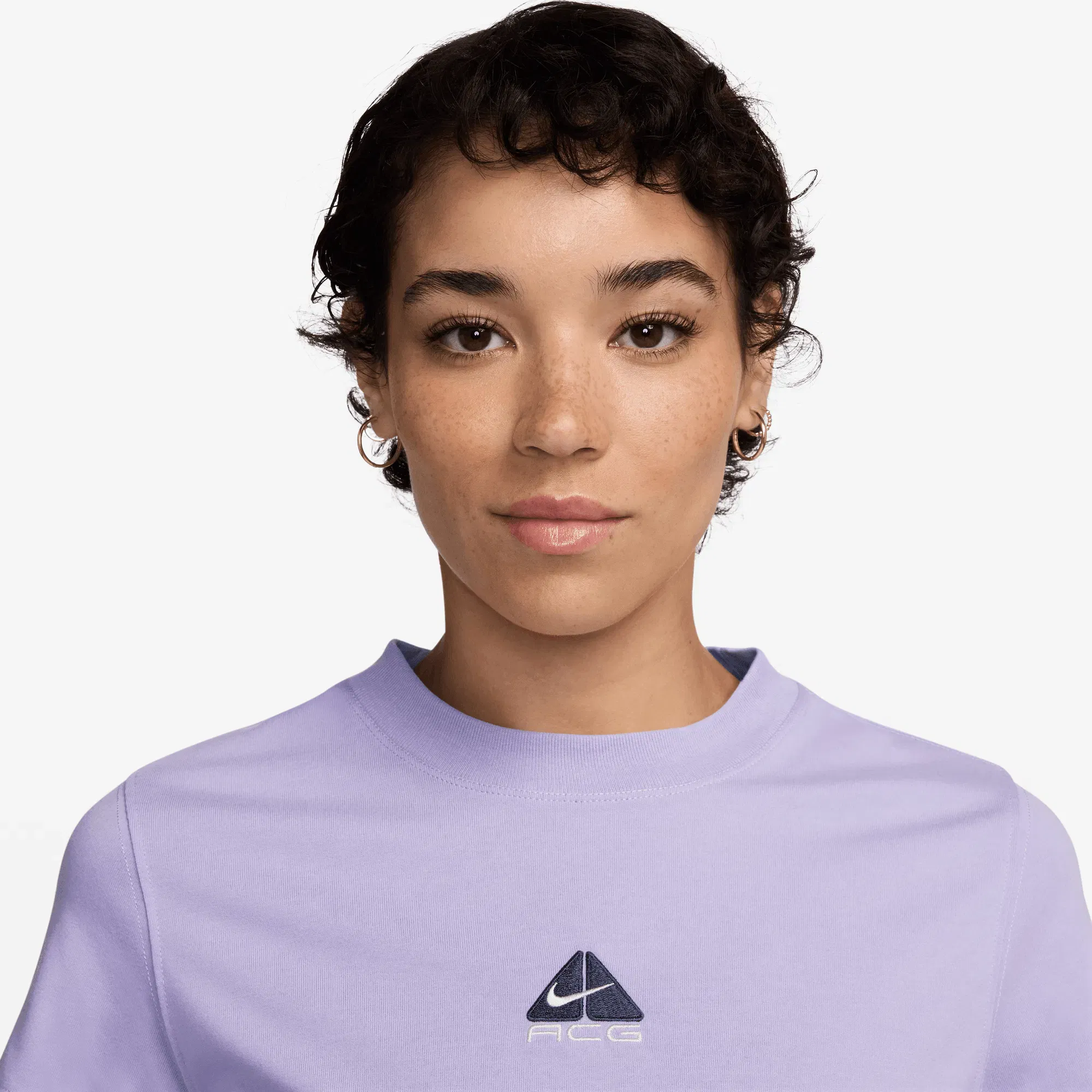 Nike WMNS ACG DRI-FIT CROPPED TEE - HYDRANGEAS / THUNDER BLUE