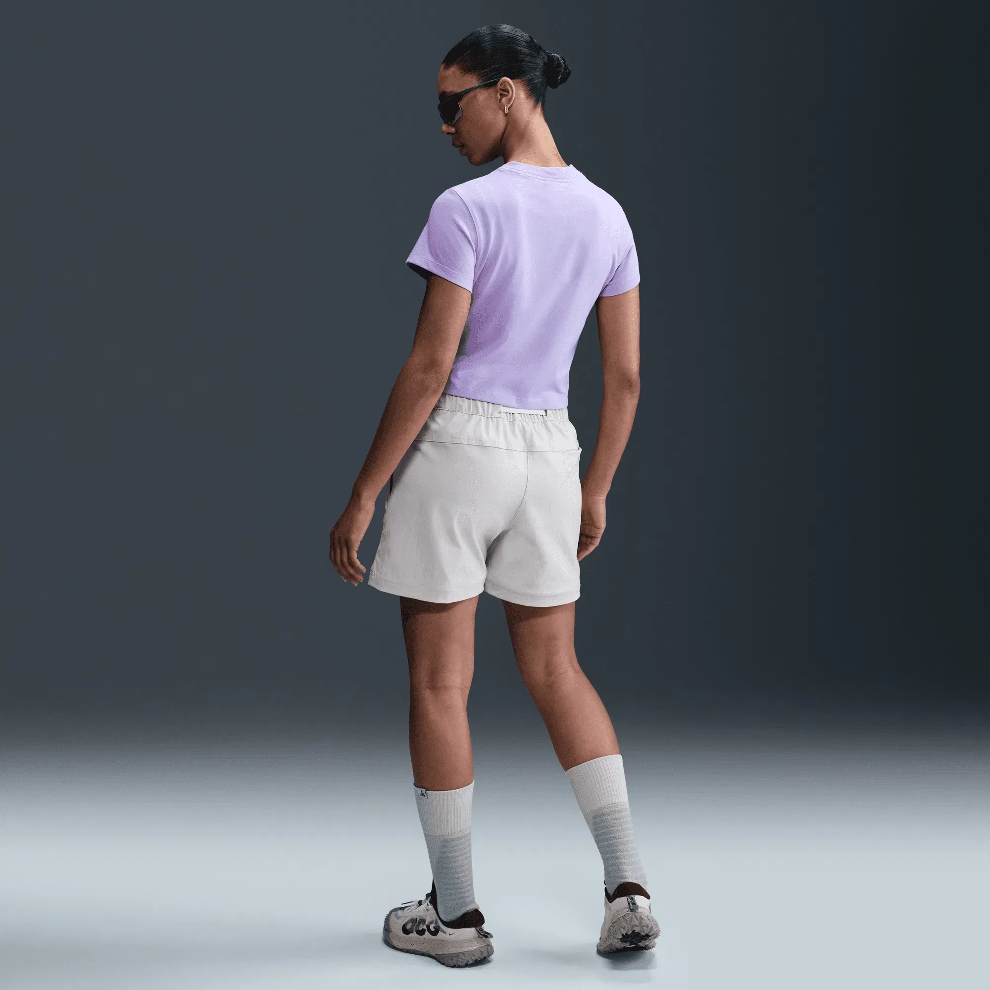 Nike WMNS ACG DRI-FIT CROPPED TEE - HYDRANGEAS / THUNDER BLUE