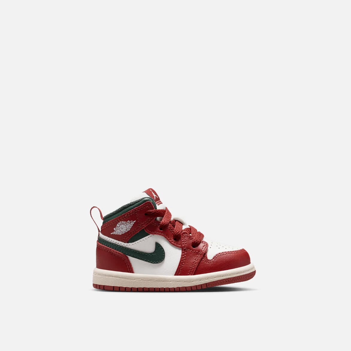 Air Jordan JORDAN 1 MID (TD) - SAIL / MIDNIGHT GREEN / REDSTONE