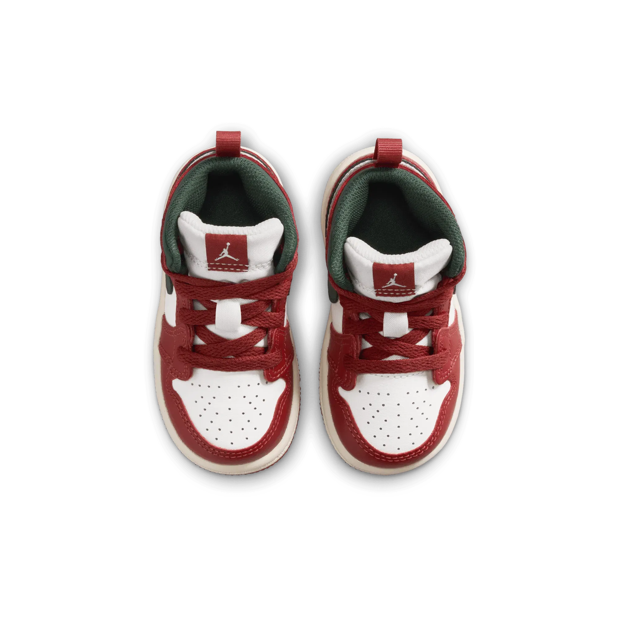 Air Jordan JORDAN 1 MID (TD) - SAIL / MIDNIGHT GREEN / REDSTONE
