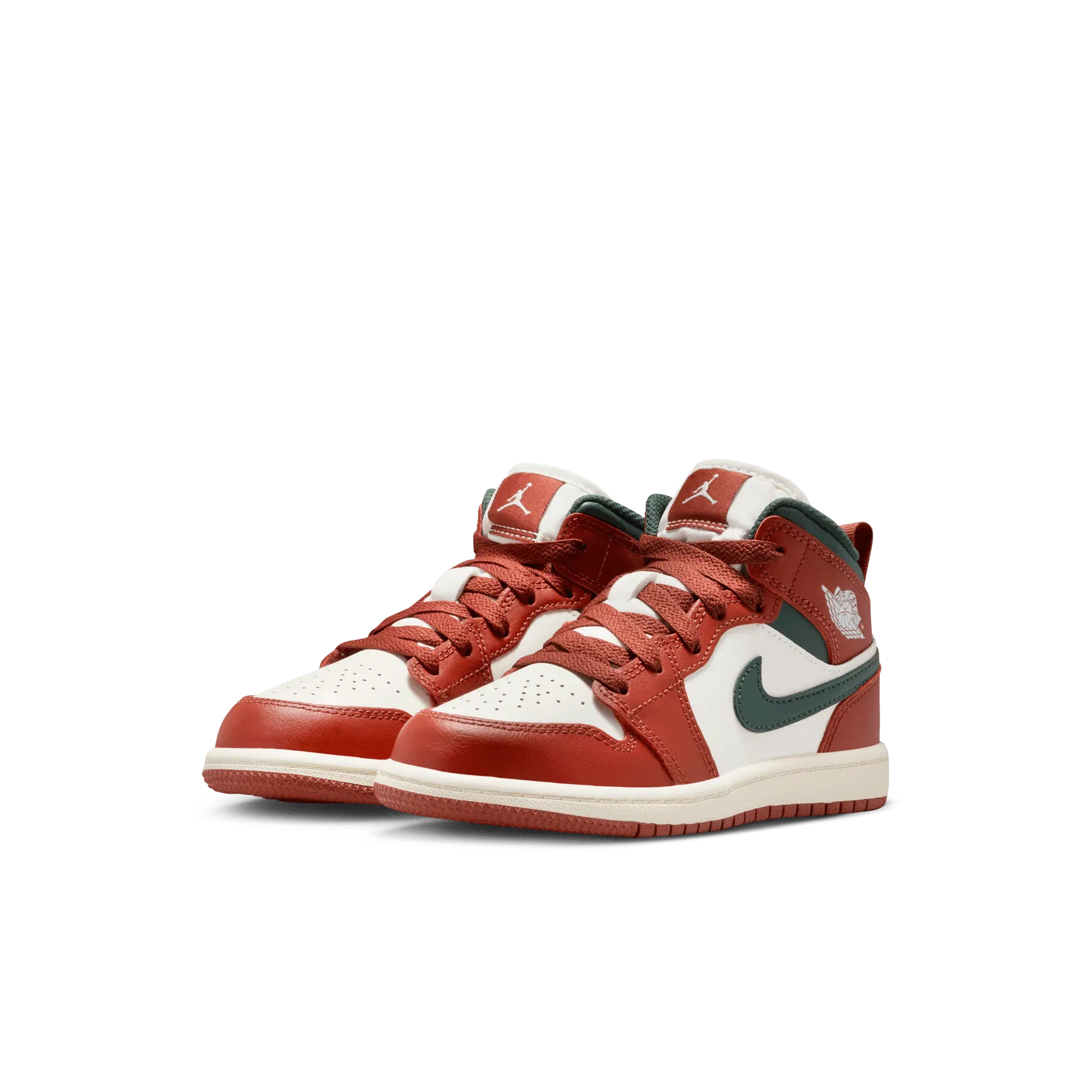 Air Jordan JORDAN 1 MID (PS) - SAIL / MIDNIGHT GREEN / REDSTONE