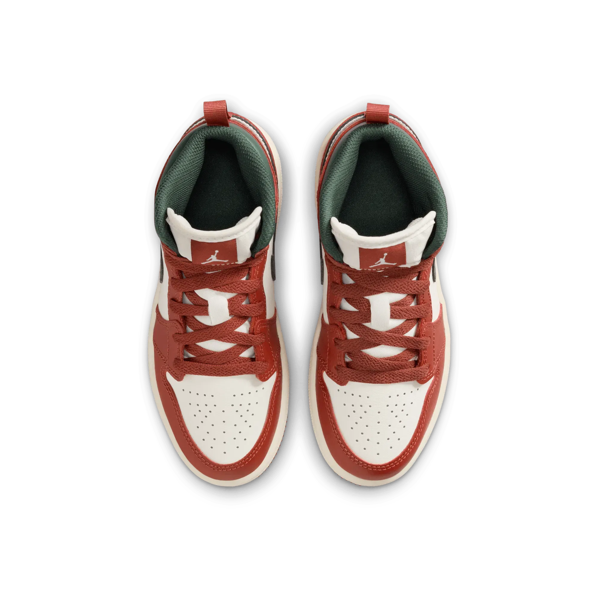 Air Jordan JORDAN 1 MID (PS) - SAIL / MIDNIGHT GREEN / REDSTONE
