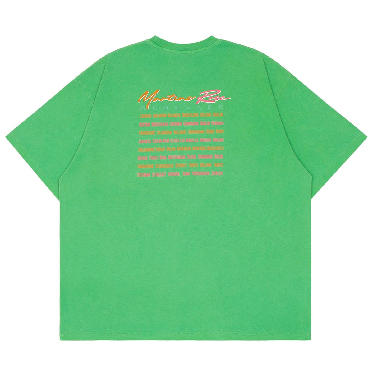 Martine Rose OVERSIZED S/S T-SHIRT - GREEN