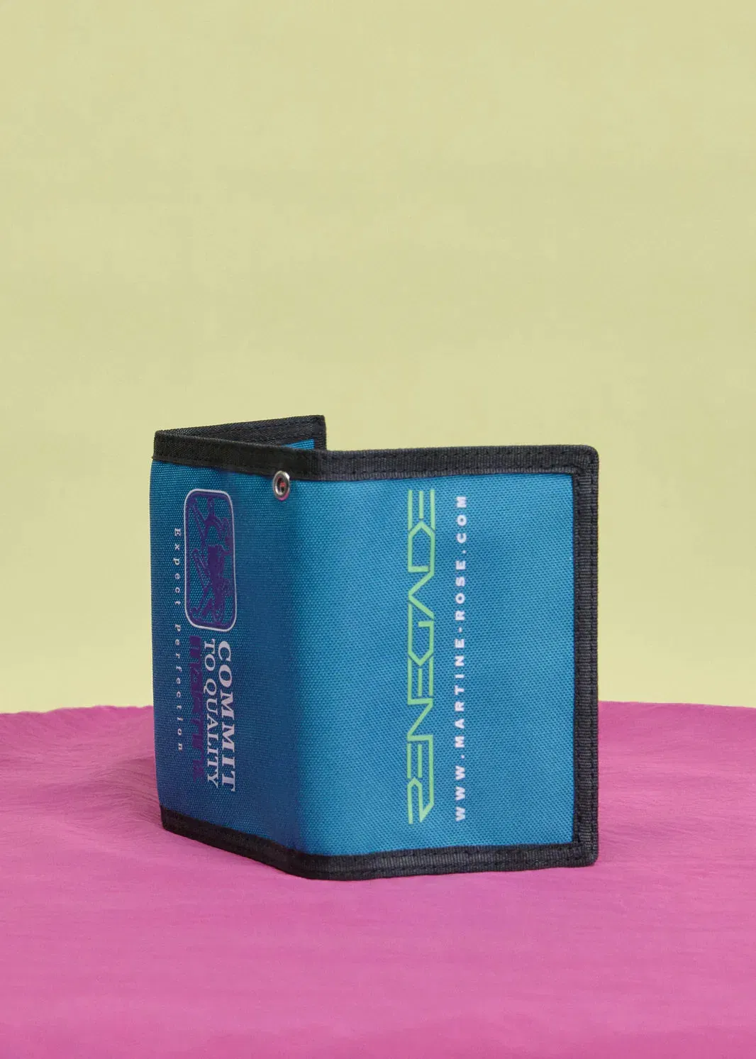 Martine Rose CLASSIC NYLON WALLET - BLUE TEAL