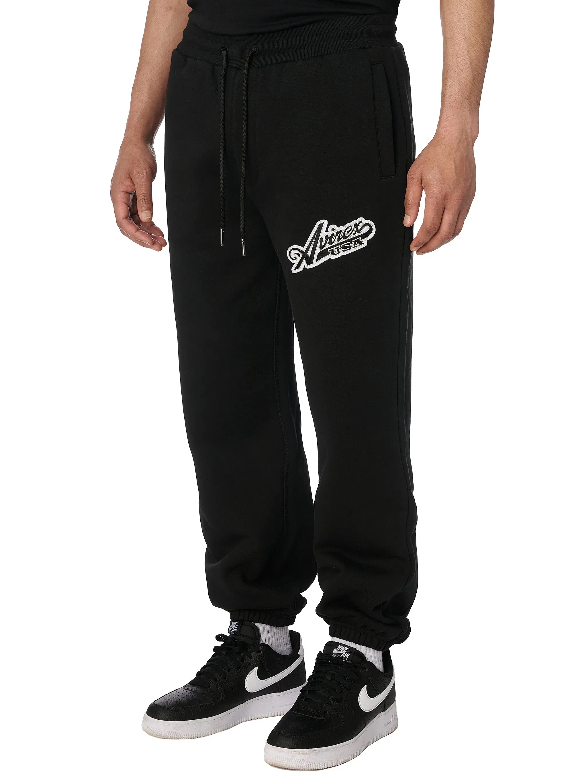 Avirex SCRIPT JOGGER - BLACK