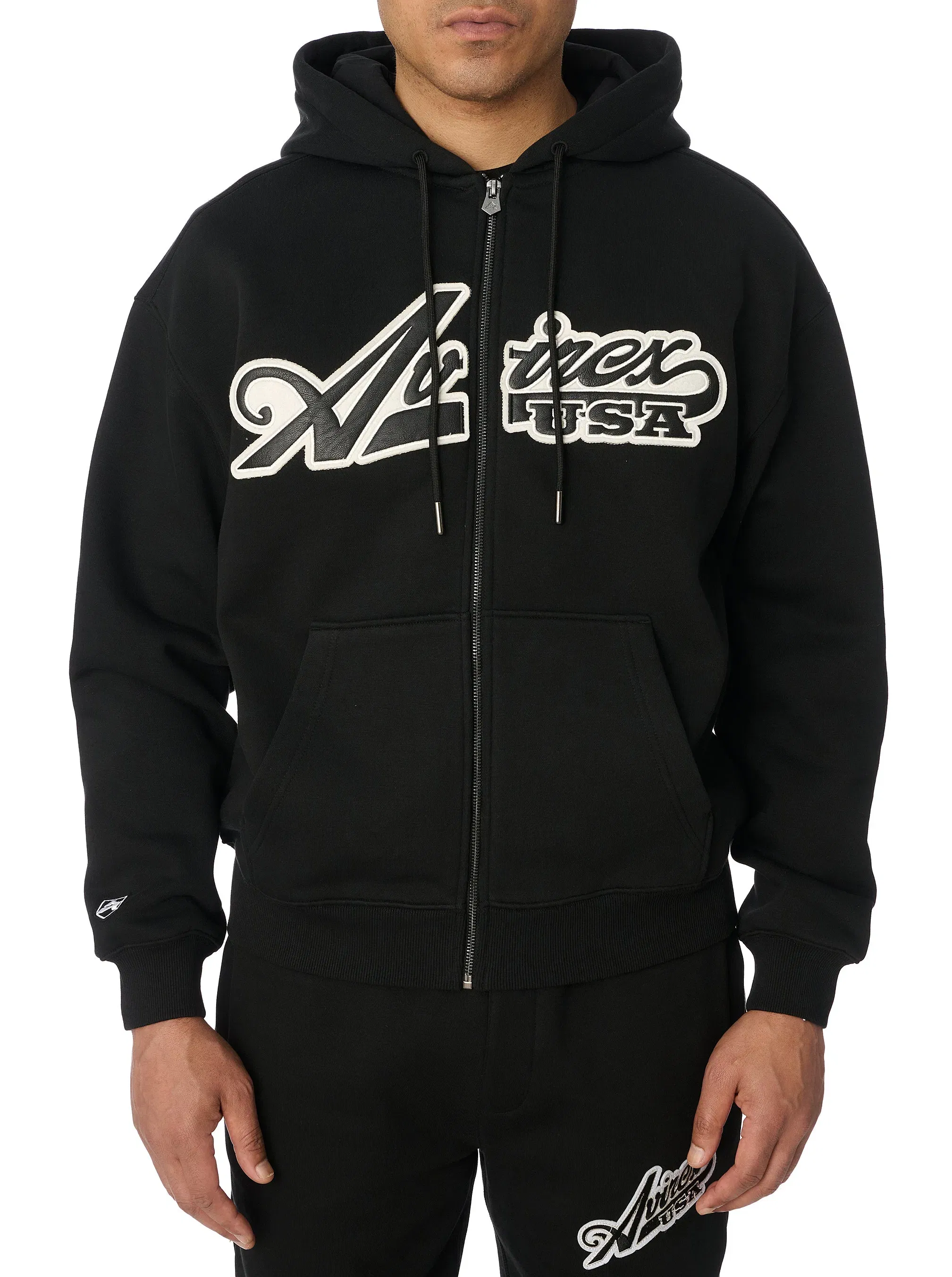 Avirex SCRIPT HOODIE - BLACK