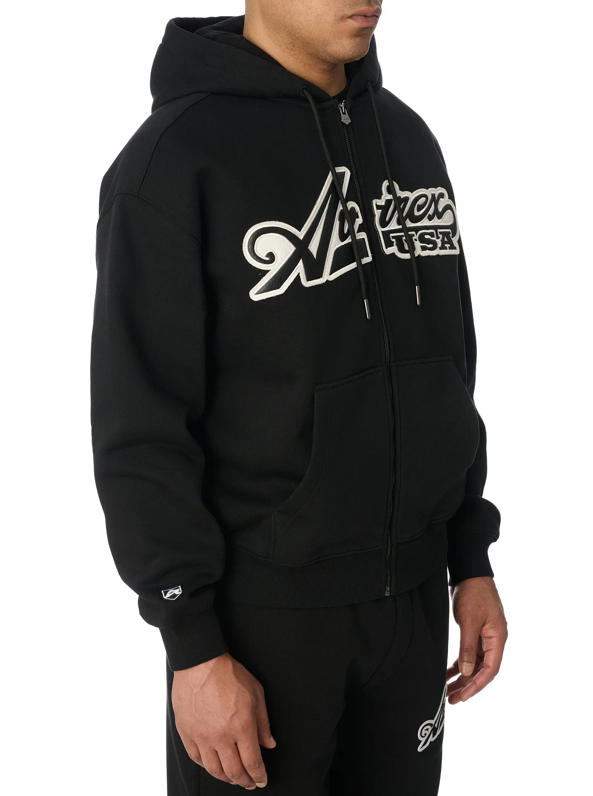 Avirex SCRIPT HOODIE - BLACK