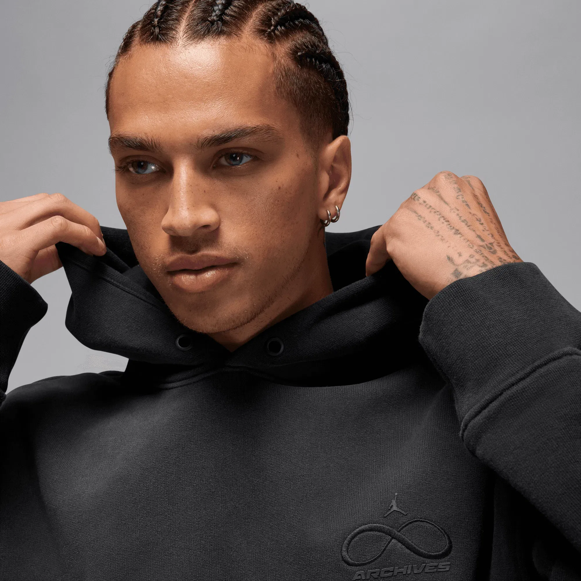 Air Jordan INFINITE ARCHIVES X JORDAN FLEECE HOODIE - BLACK