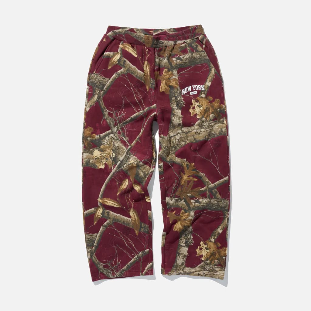 Awake NY NEW YORK ARCH OPEN HEM SWEATPANT - MERLOT