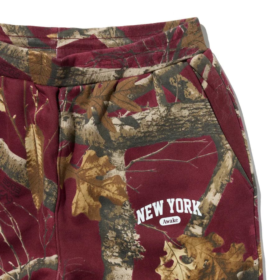Awake NY NEW YORK ARCH OPEN HEM SWEATPANT - MERLOT