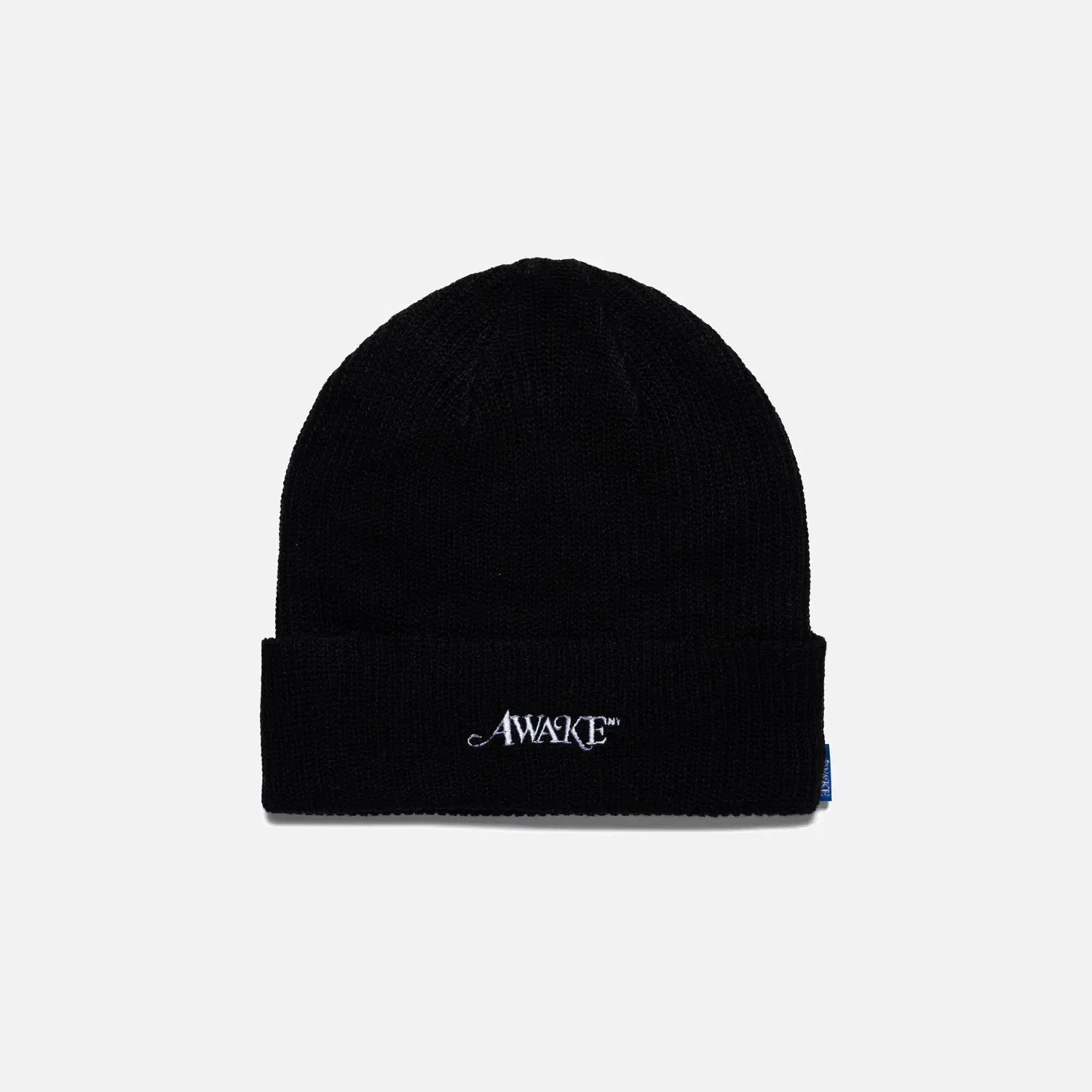Awake NY LOOSE GAUGE KNIT BEANIE - BLACK