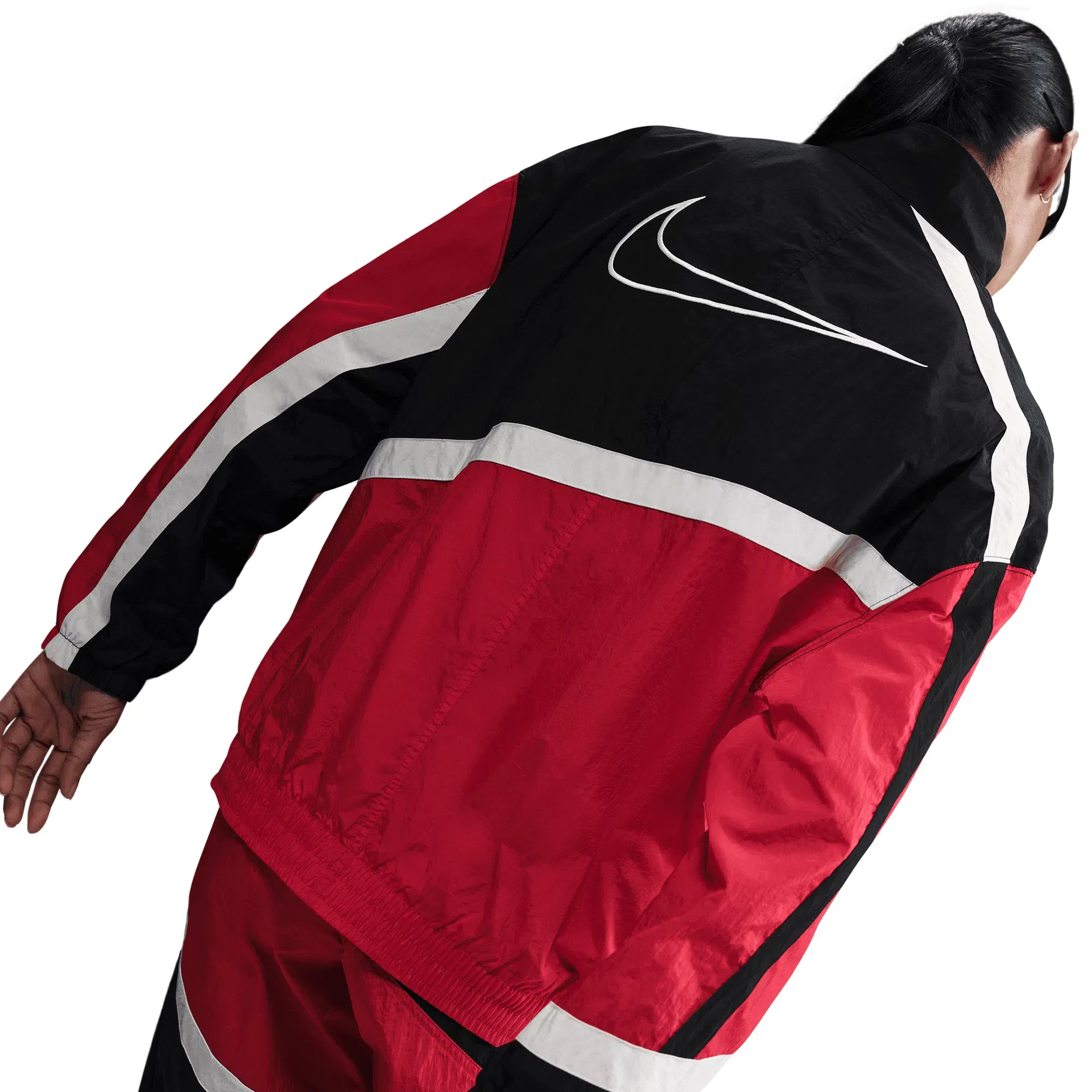 Nike WMNS OVERSIZED WOVEN JACKET - UNIVERSITY RED / BLACK