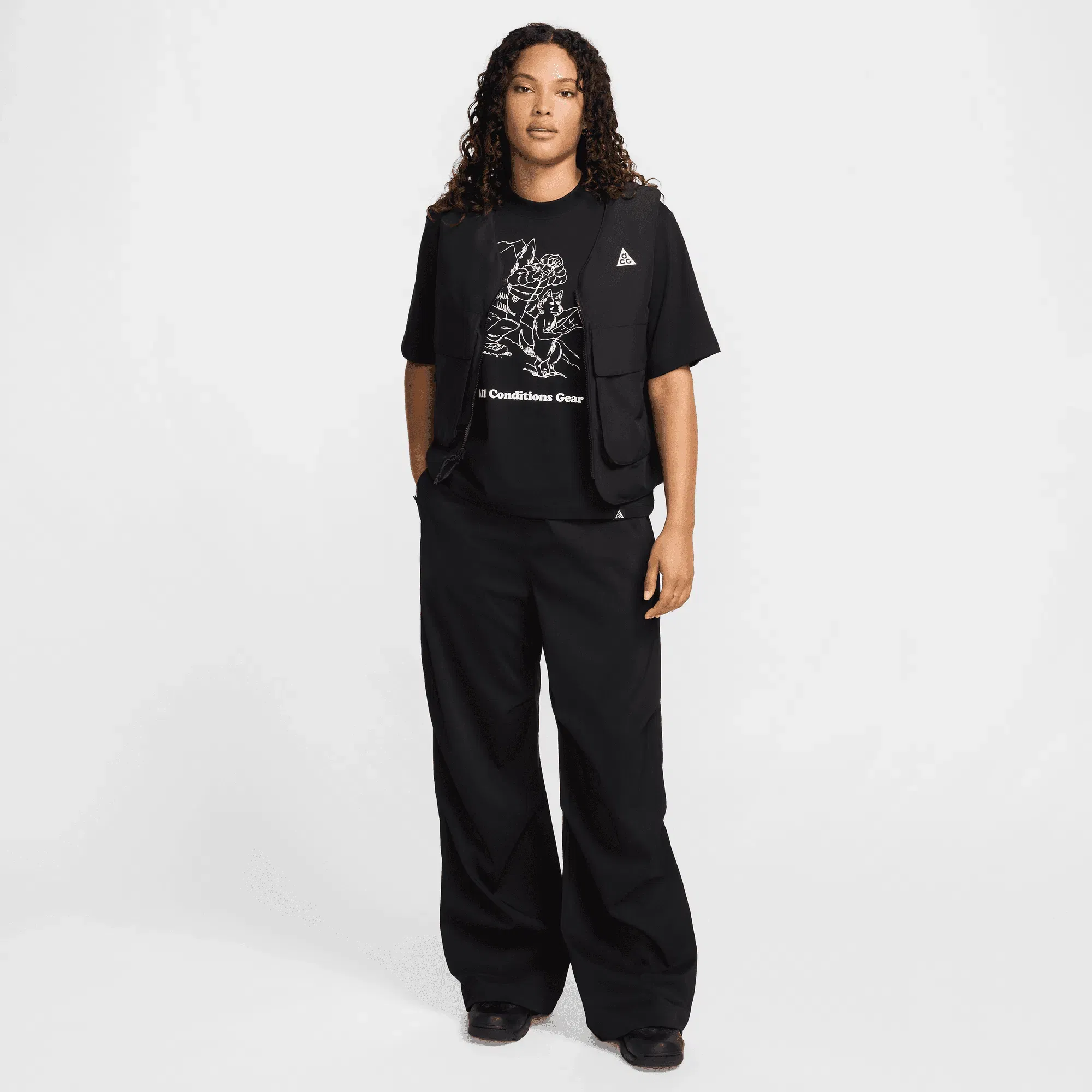 Nike ACG ACTIVITORIUM WMNS HIGH-WAISTED UV PANTS - BLACK