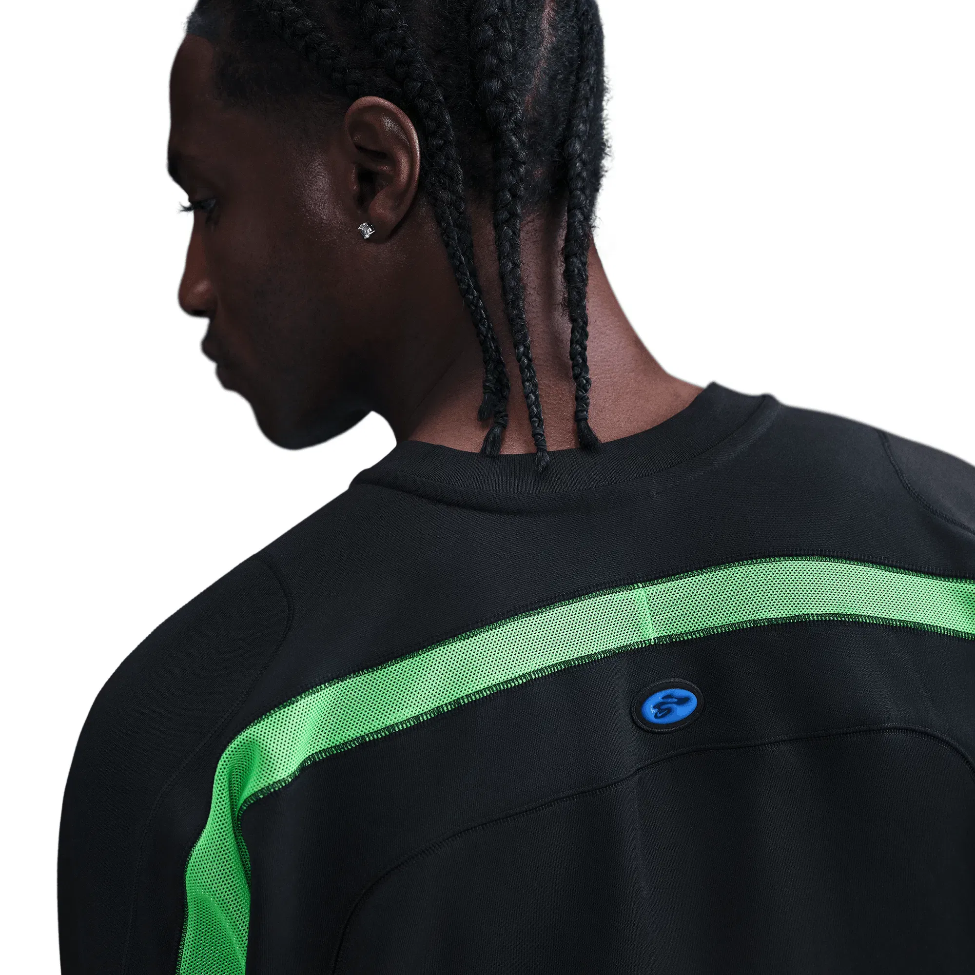 Nike PROJECT F.R.O.G. L/S JELLY JERSEY - BLACK / GREEN SHOCK