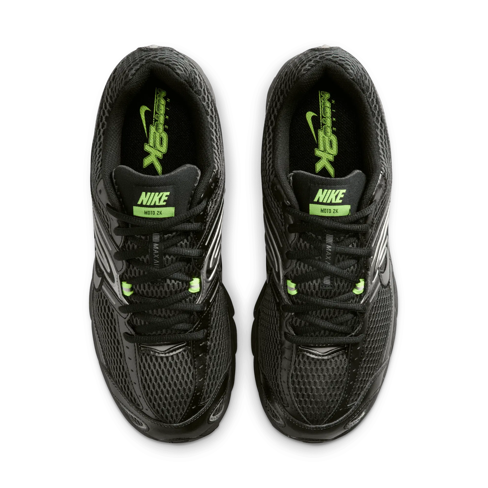 Nike AIR MAX MOTO 2K - BLACK / METALLIC PEWTER / VOLT