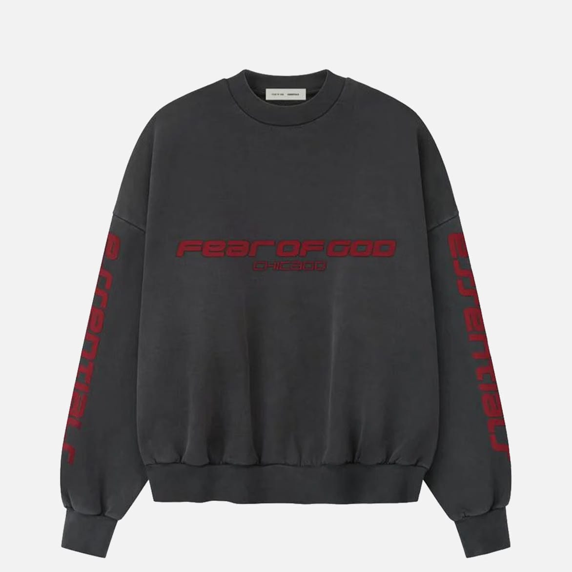 Fear of God Essentials HEAVY FLEECE CROPPED RELAXED SWEATSHIRT - IRON GREY