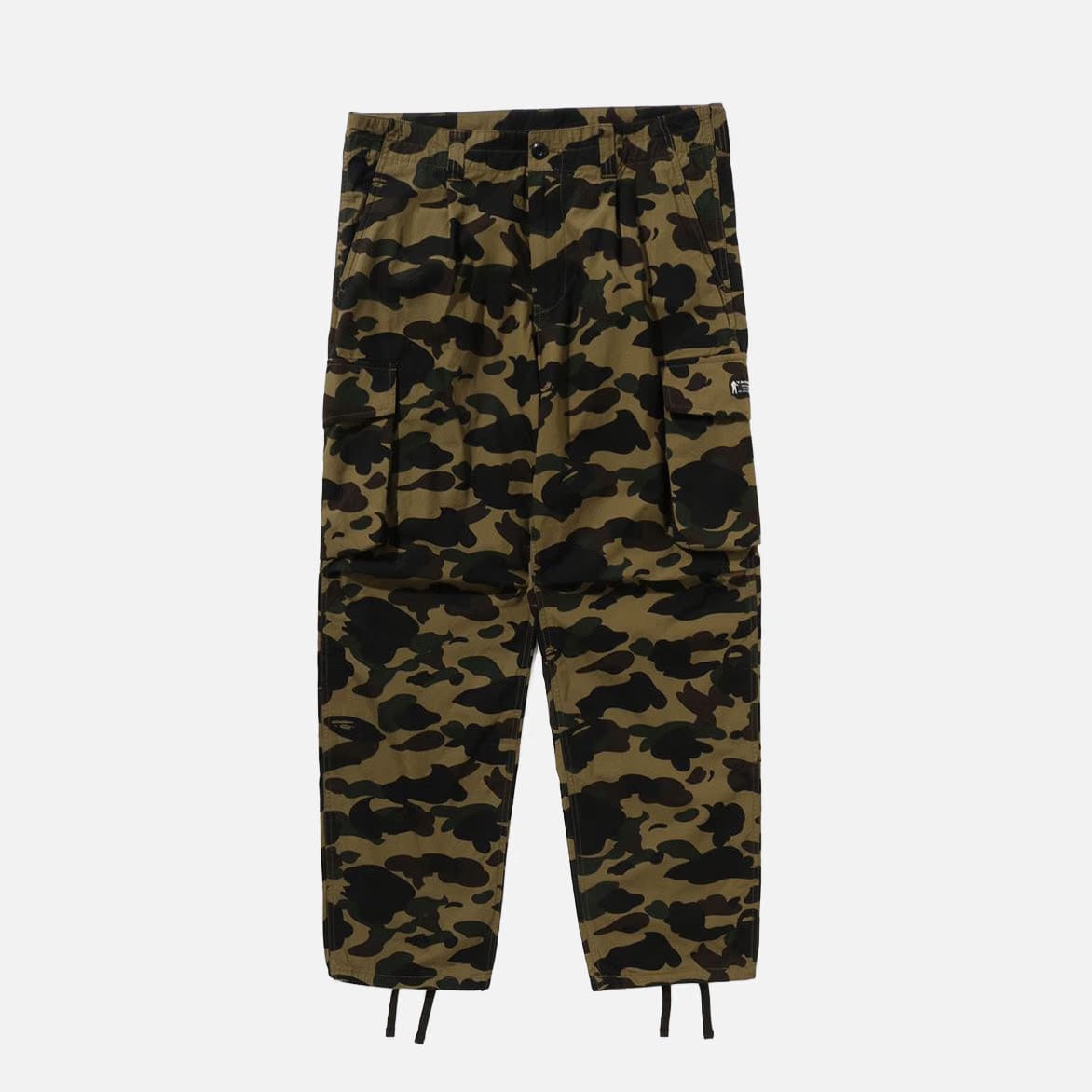 BAPE 1ST CAMO REGULAR FIT 6 POCKET PANTS - GREEN