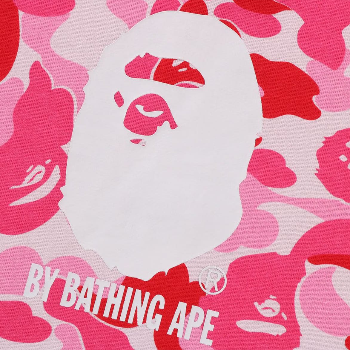 BAPE ABC CAMO BY BATHING APE PULLOVER HOODIE - PINK