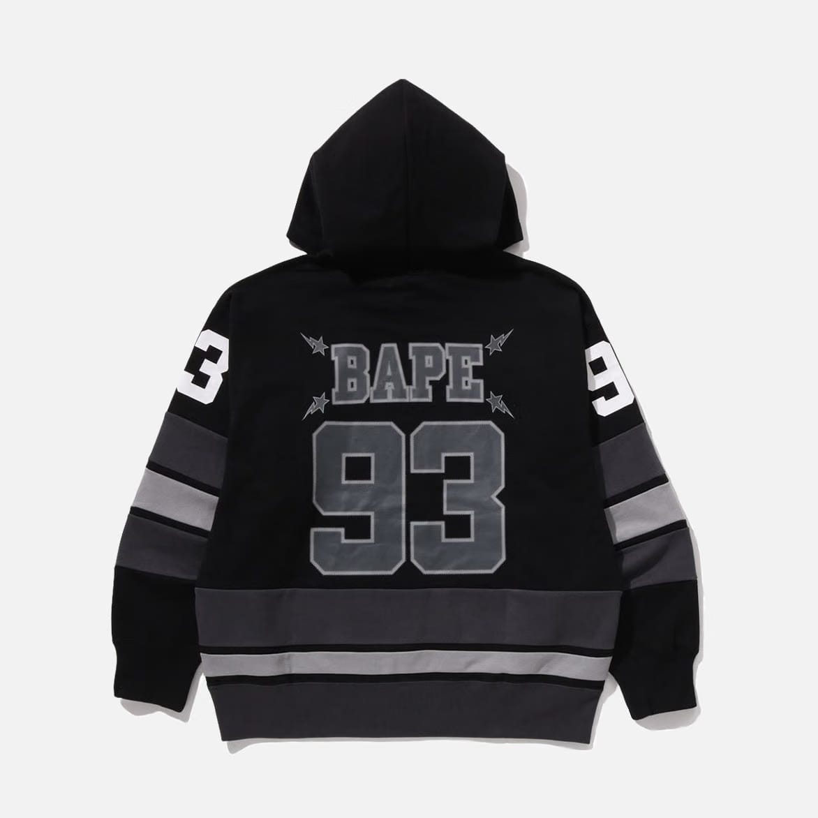 BAPE PULLOVER HOODIE - BLACK