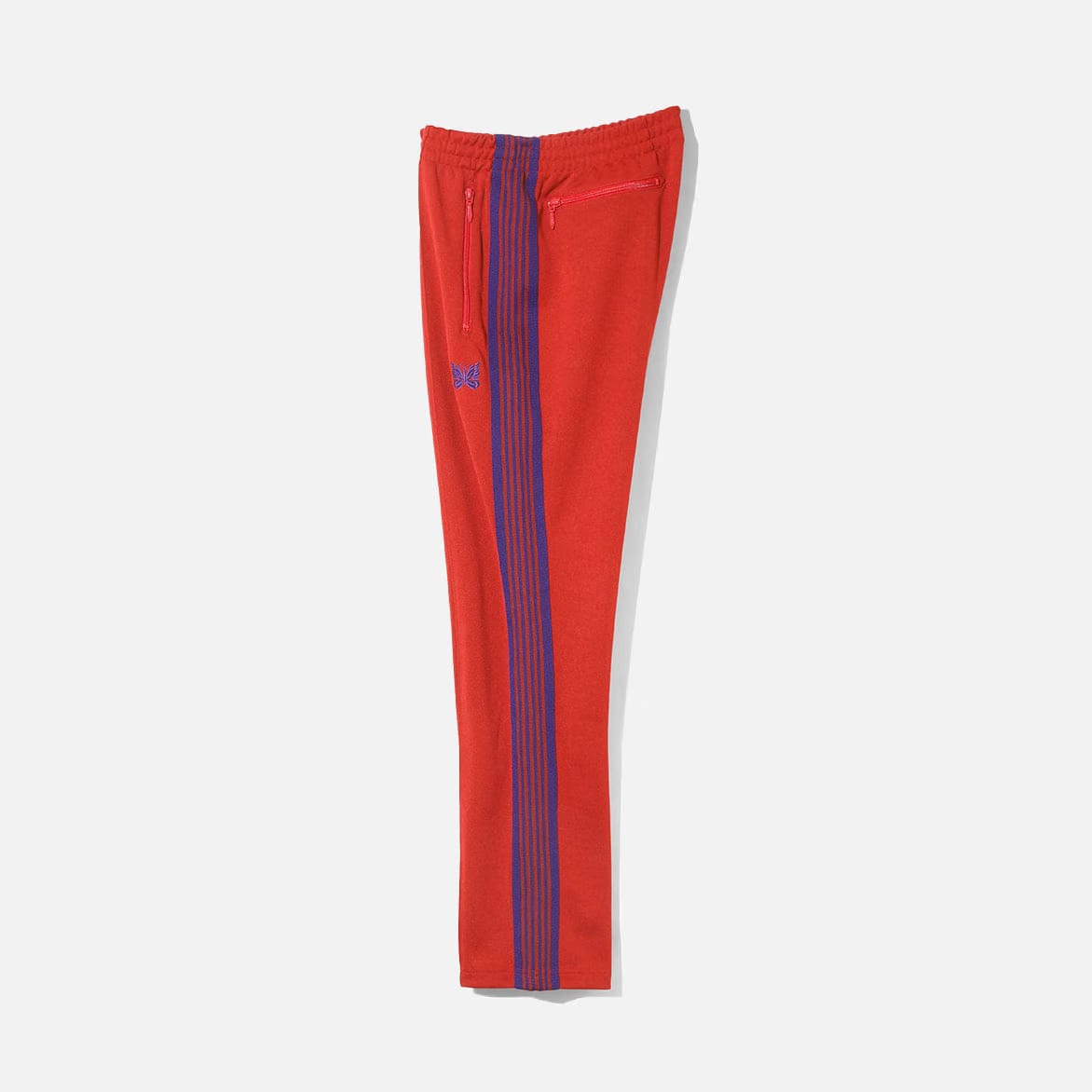 Needles NARROW TRACK PANT POLY SMOOTH - RED