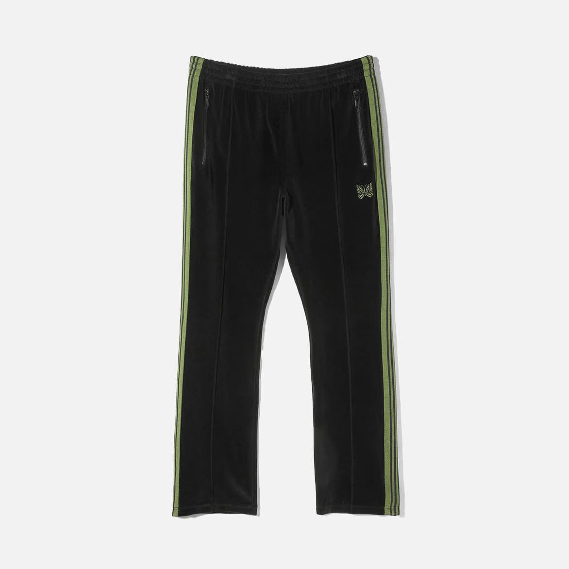Needles NARROW TRACK PANT - C/PE VELOUR - BLACK